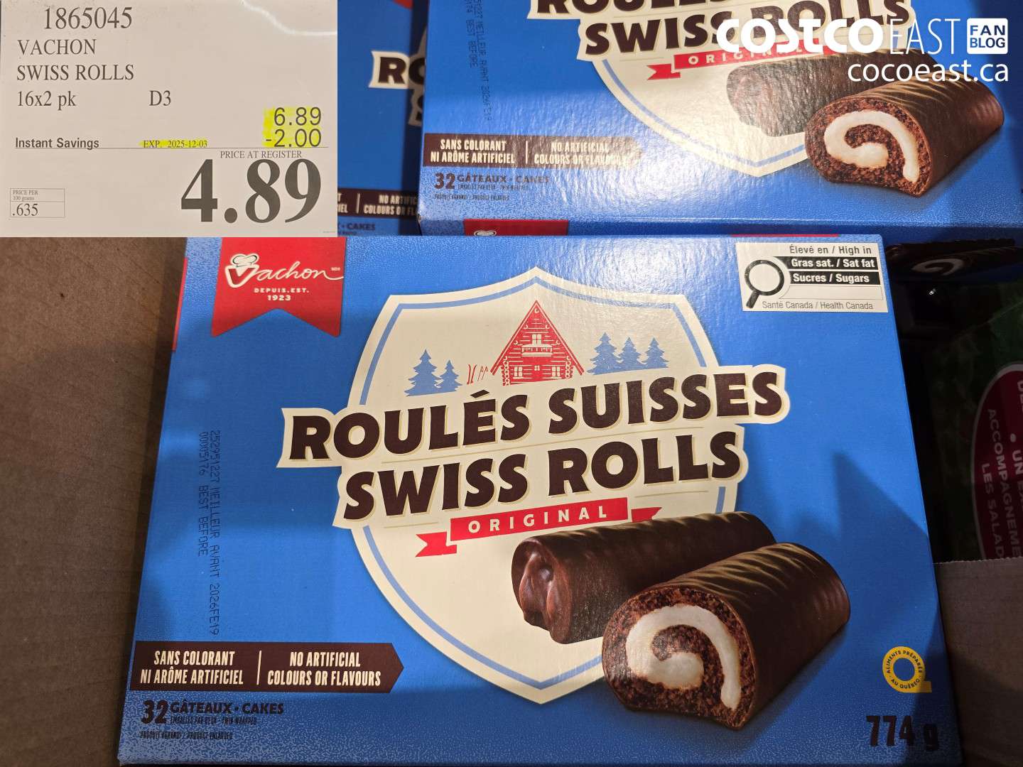 1865045 VACHON SWISS ROLLS 16x2 pk D3 ($2.00 INSTANT SAVINGS EXPIRES ON 2025-12-03) $4.89