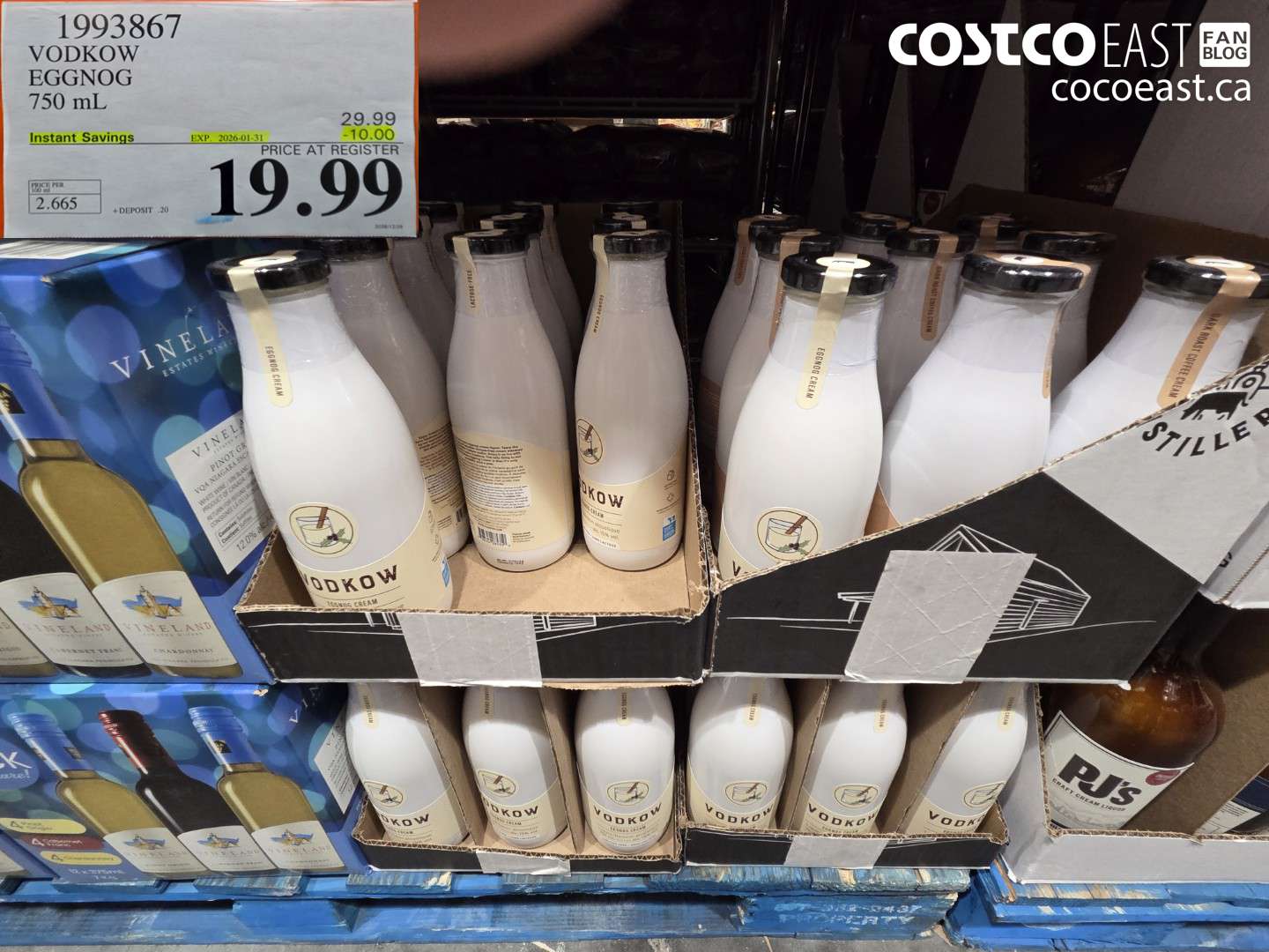 1993867 VODKOW EGGNOG 750 mL ($5.0 INSTANT SAVINGS EXPIRES ON 2026-01-31) $24.99