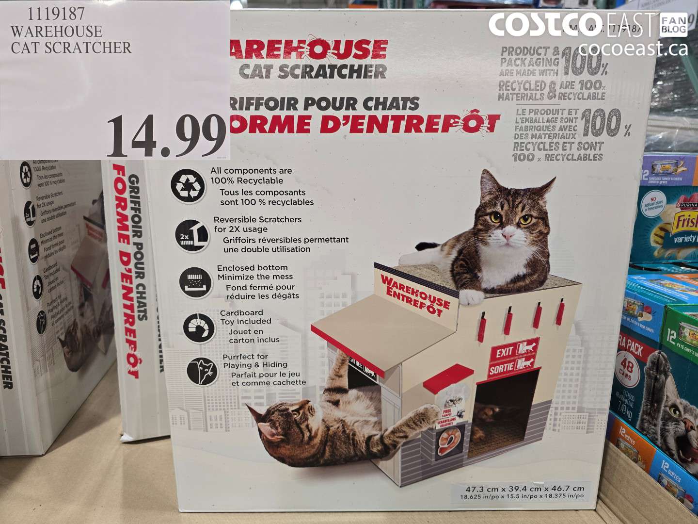 1119187 WAREHOUSE CAT SCRATCHER $14.99