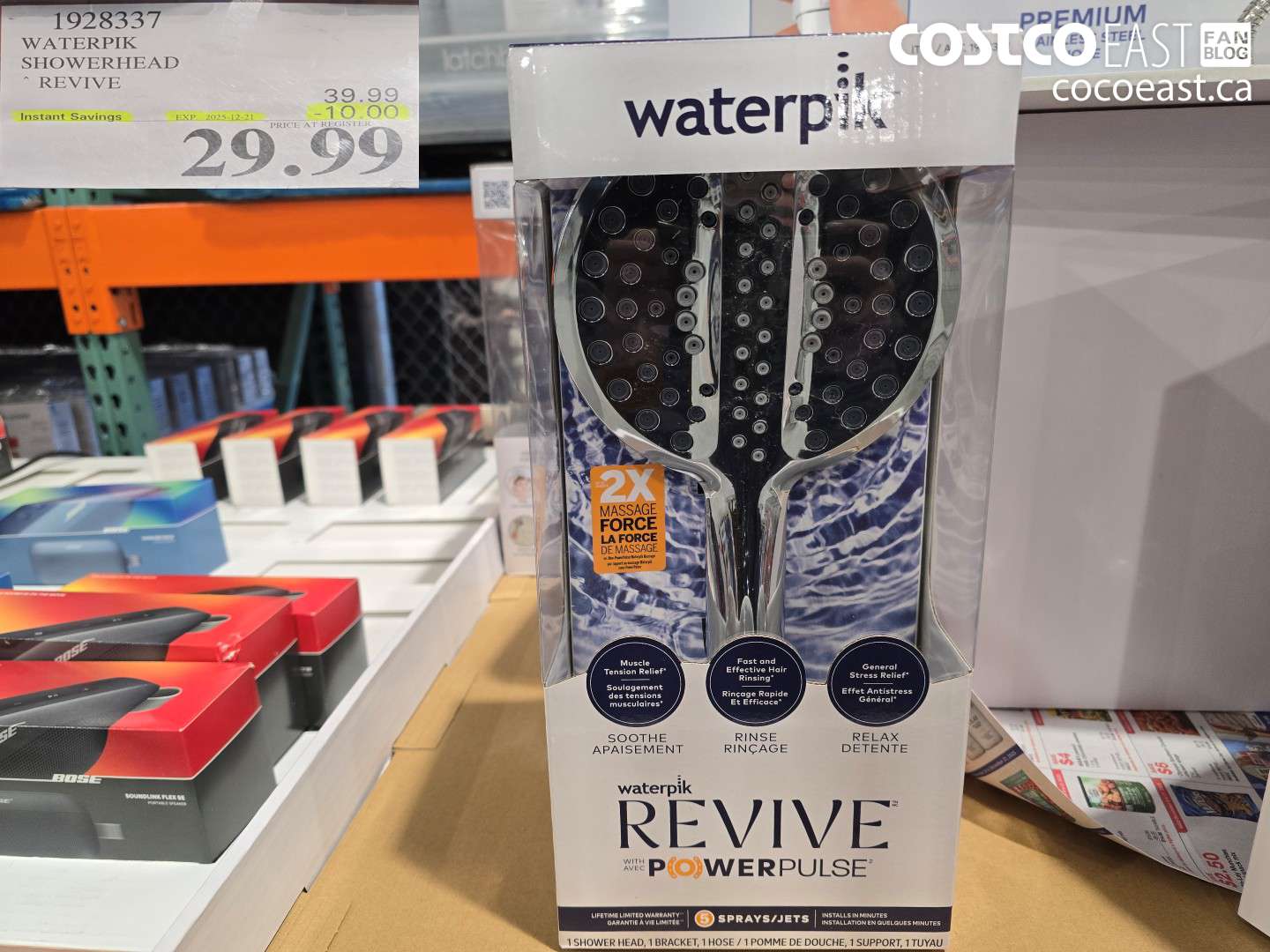 1928337 WATERPIK SHOWERHEAD REVIVE ($10.00 INSTANT SAVINGS EXPIRES ON 2025-12-21) $29.99