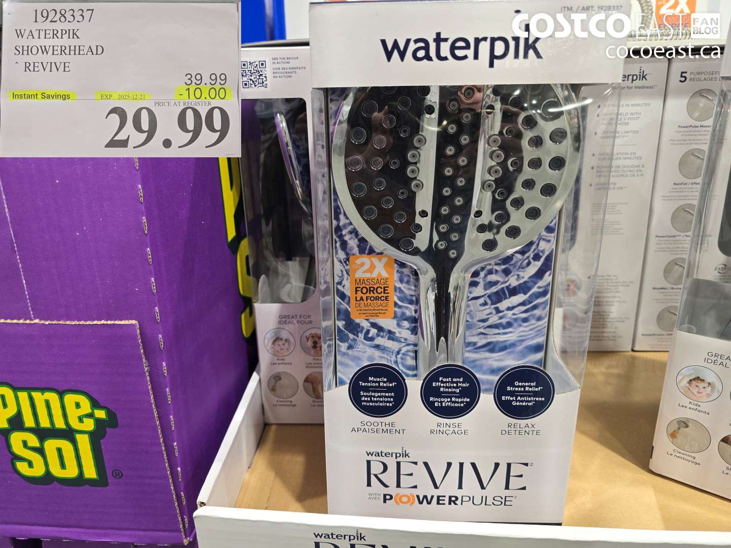 1928337 WATERPIK SHOWERHEAD REVIVE ($10.00 INSTANT SAVINGS EXPIRES ON 2025-12-21) $29.99