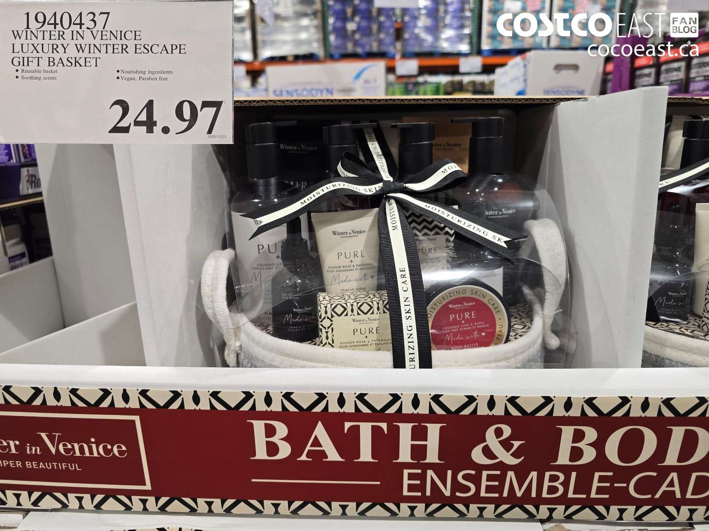 1940437 WINTER IN VENICE LUXURY WINTER ESCAPE GIFT BASKET $24.97