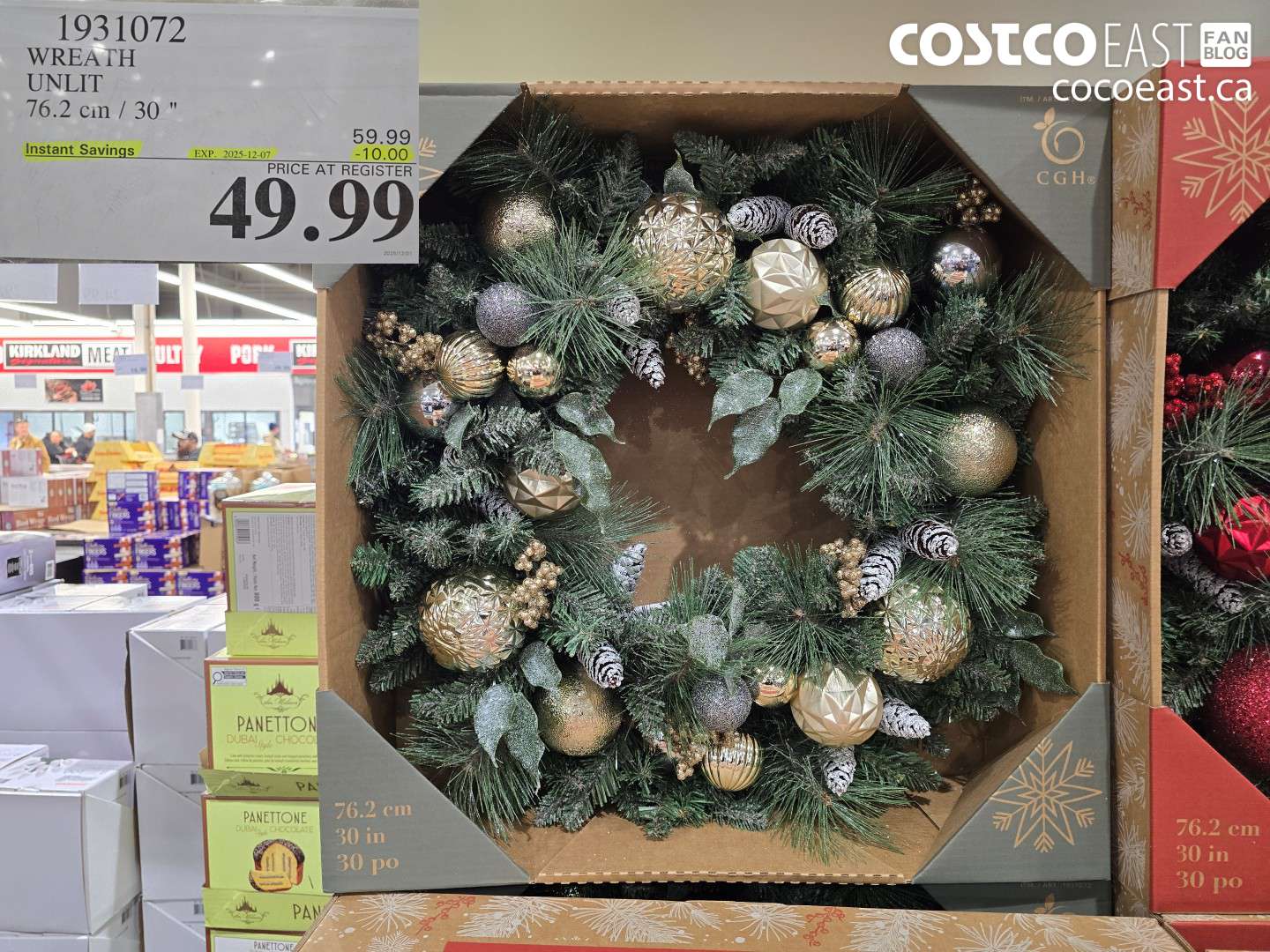 1931072 WREATH UNLIT 76.2 CM / 30