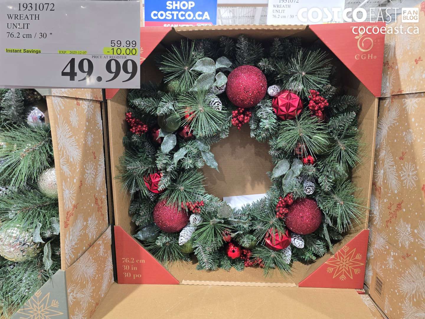 1931072 WREATH UNLIT 76.2 CM / 30