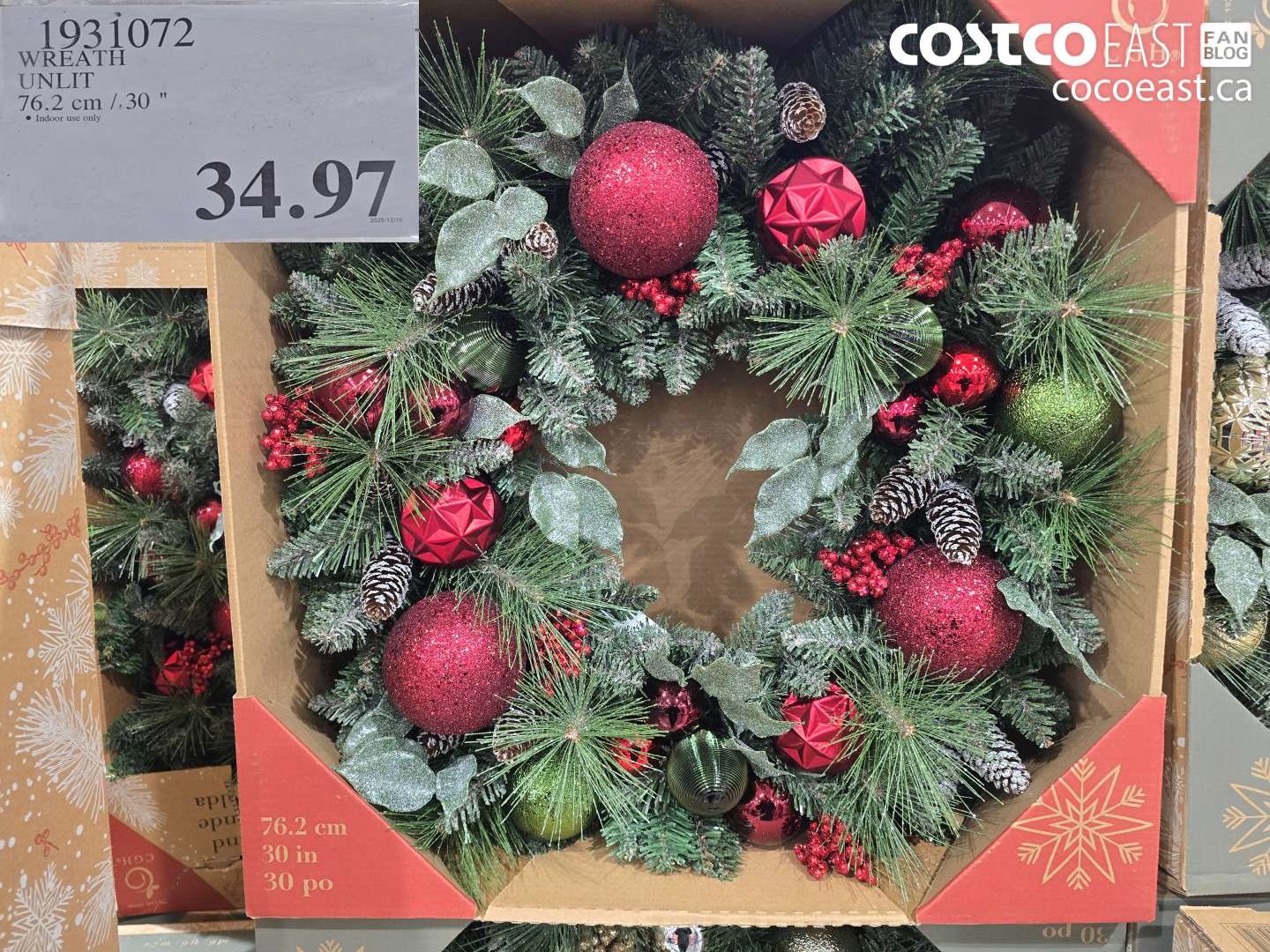 1931072 WREATH UNLIT 76.2 CM / 30