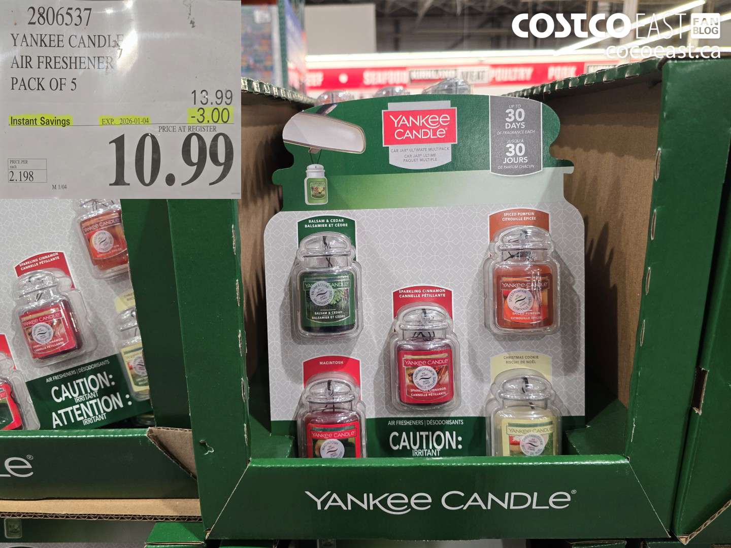 2806537 YANKEE CANDLE AIR FRESHENER PACK OF 5 ($3.00 INSTANT SAVINGS EXPIRES ON 2026-01-04) $10.99