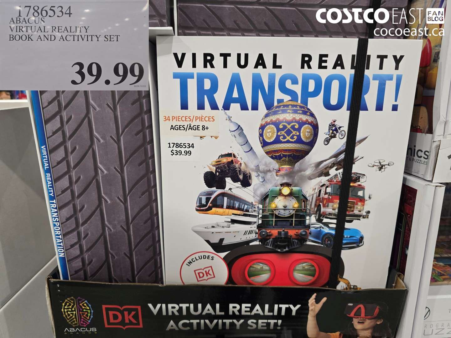 1786534 ABACUS VIRTUAL REALITY BOOK AND ACTIVITY SET $39.99