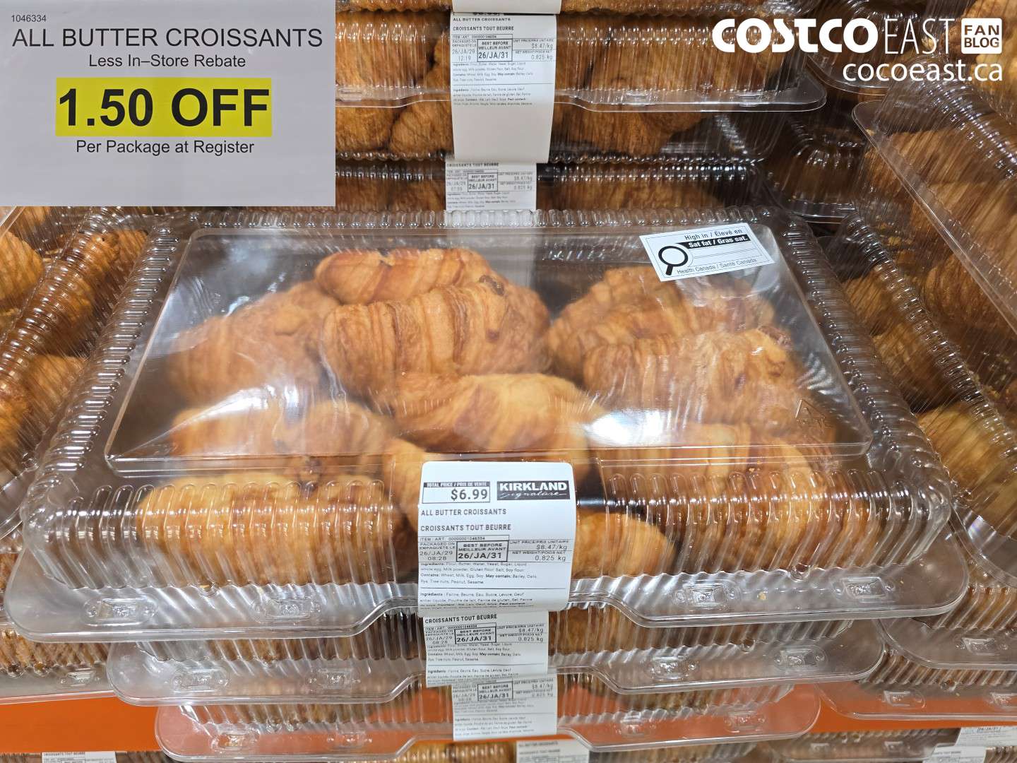 1046334 ALL BUTTER CROISSANTS ($1.50 INSTANT SAVINGS)