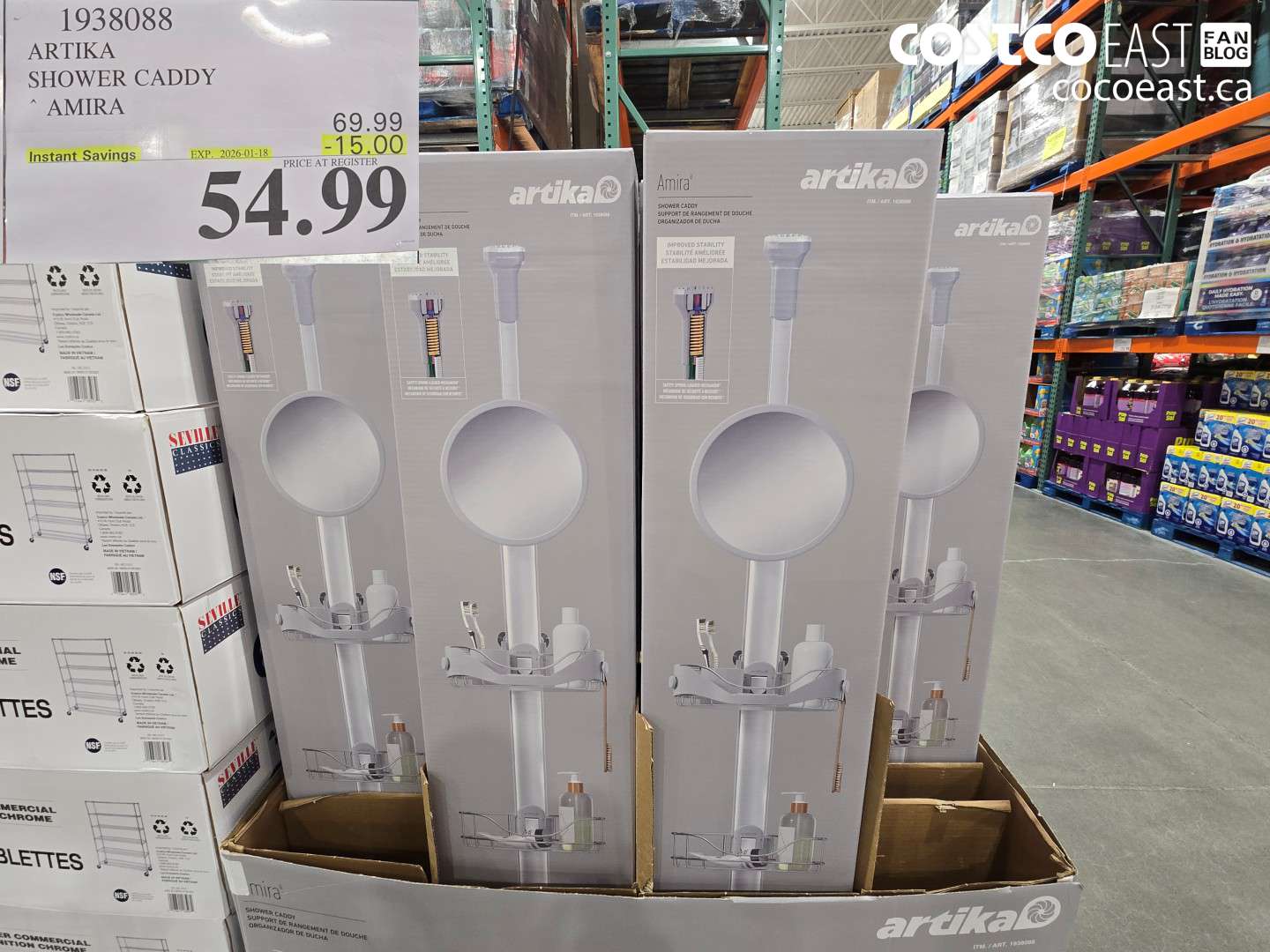 1938088 ARTIKA SHOWER CADDY AMIRA ($15.00 INSTANT SAVINGS EXPIRES ON 2026-01-18) $54.99