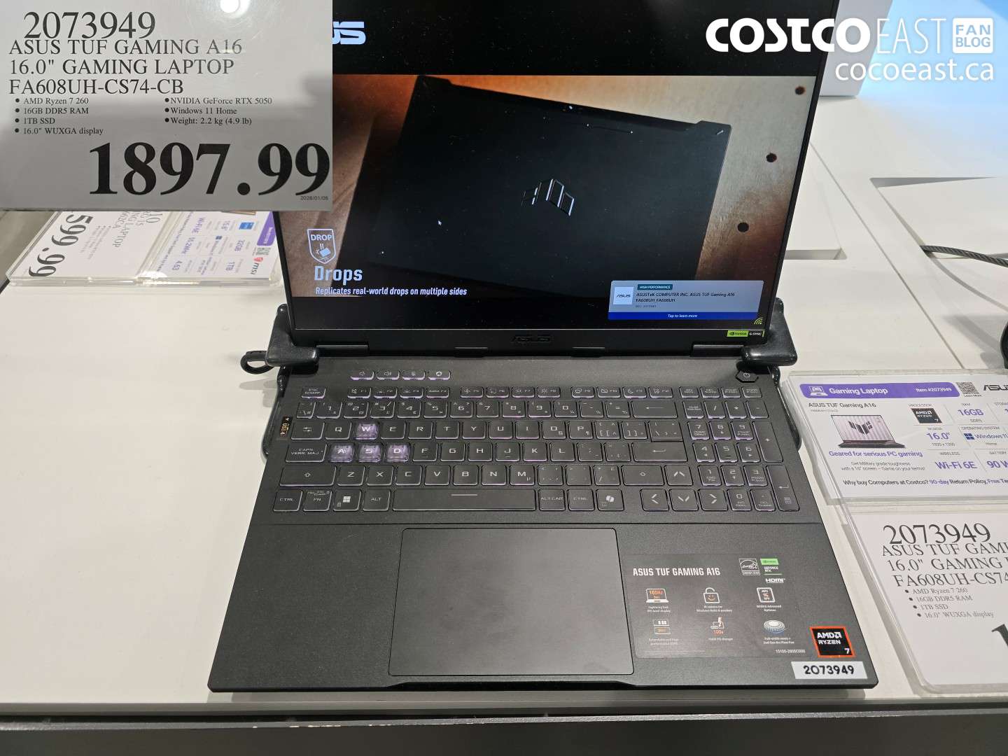 2073949 ASUS TUF GAMING A16 16.0