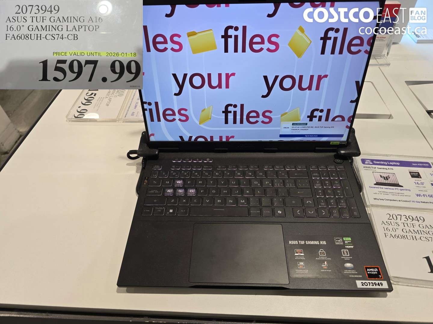 2073949 ASUS TUF GAMING A16 16.0