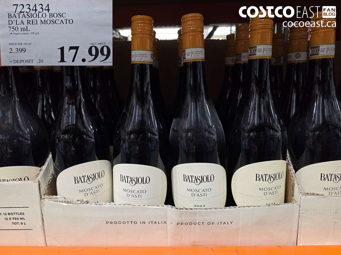 723434 BATASIOLO BOSC D'LA REI MOSCATO 750 ML $17.99