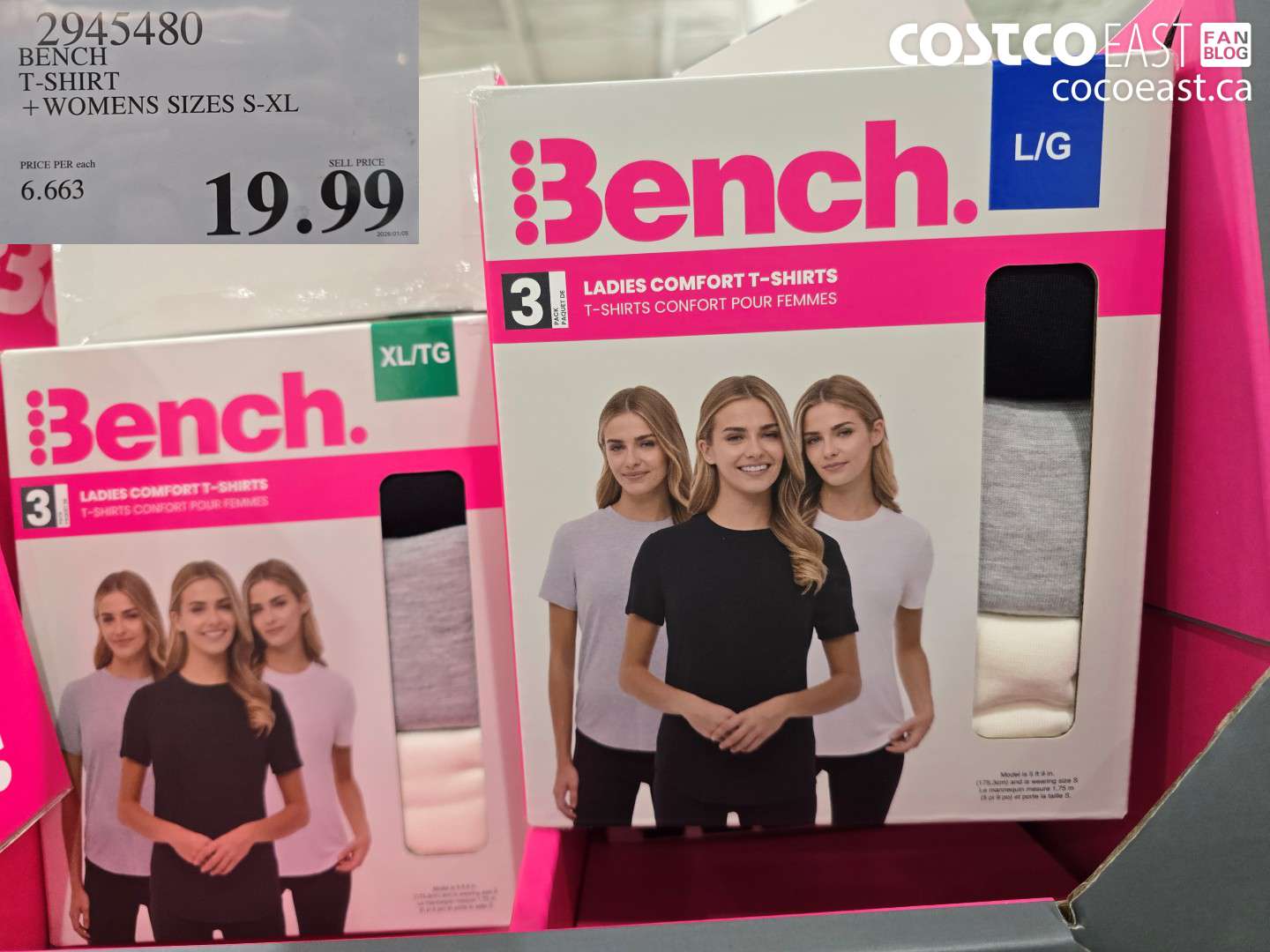 2945480 BENCH T-SHIRT + WOMENS SIZES S-XL $19.99