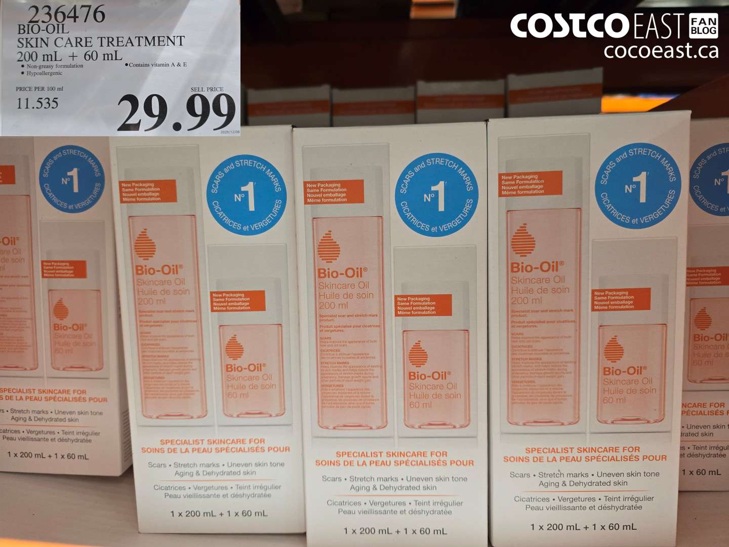 2364706 BIO-OIL SKIN CARE TREATMENT 200 mL + 60 mL $29.99