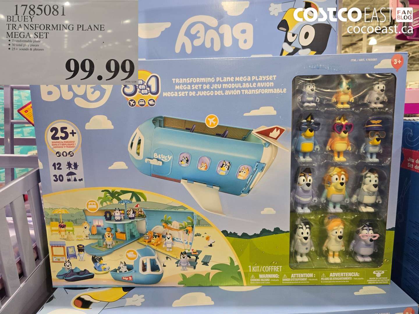 1785081 BLUEY TRANSFORMING PLANE MEGA SET $99.99