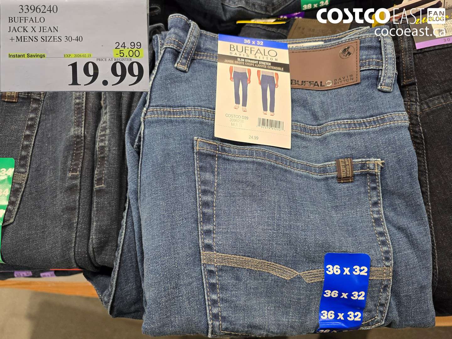 3396240 BUFFALO JACK X JEAN MENS SIZES 30-40 ($5.00 INSTANT SAVINGS EXPIRES ON 2026-02-15) $19.99