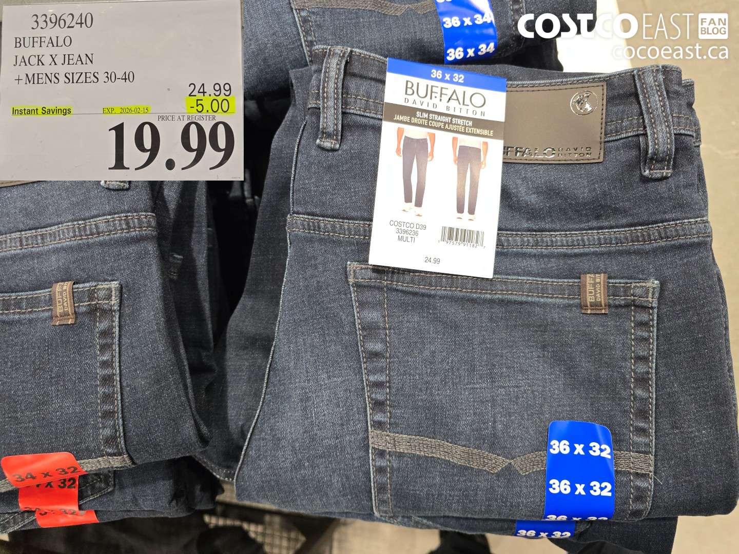 3396240 BUFFALO JACK X JEAN MENS SIZES 30-40 ($5.00 INSTANT SAVINGS EXPIRES ON 2026-02-15) $19.99