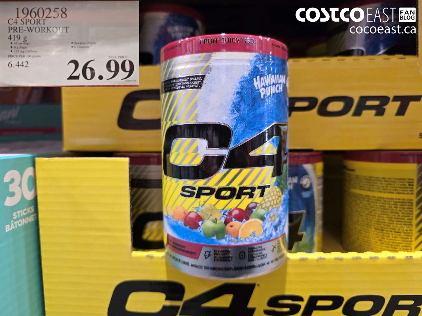 1960258 C4 SPORT PRE-WORKOUT 419 G $26.99