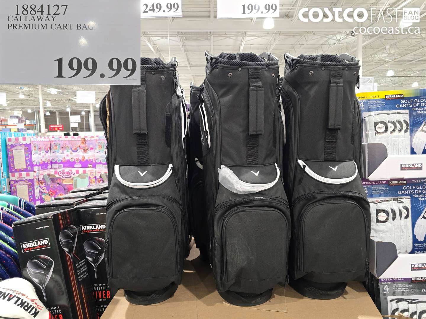 1884127 CALLAWAY PREMIUM CART BAG $199.99