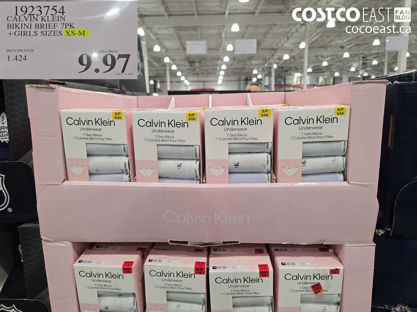 1923754 CALVIN KLEIN BIKINI BRIEF 7PK +GIRLS SIZES XS-M $9.97