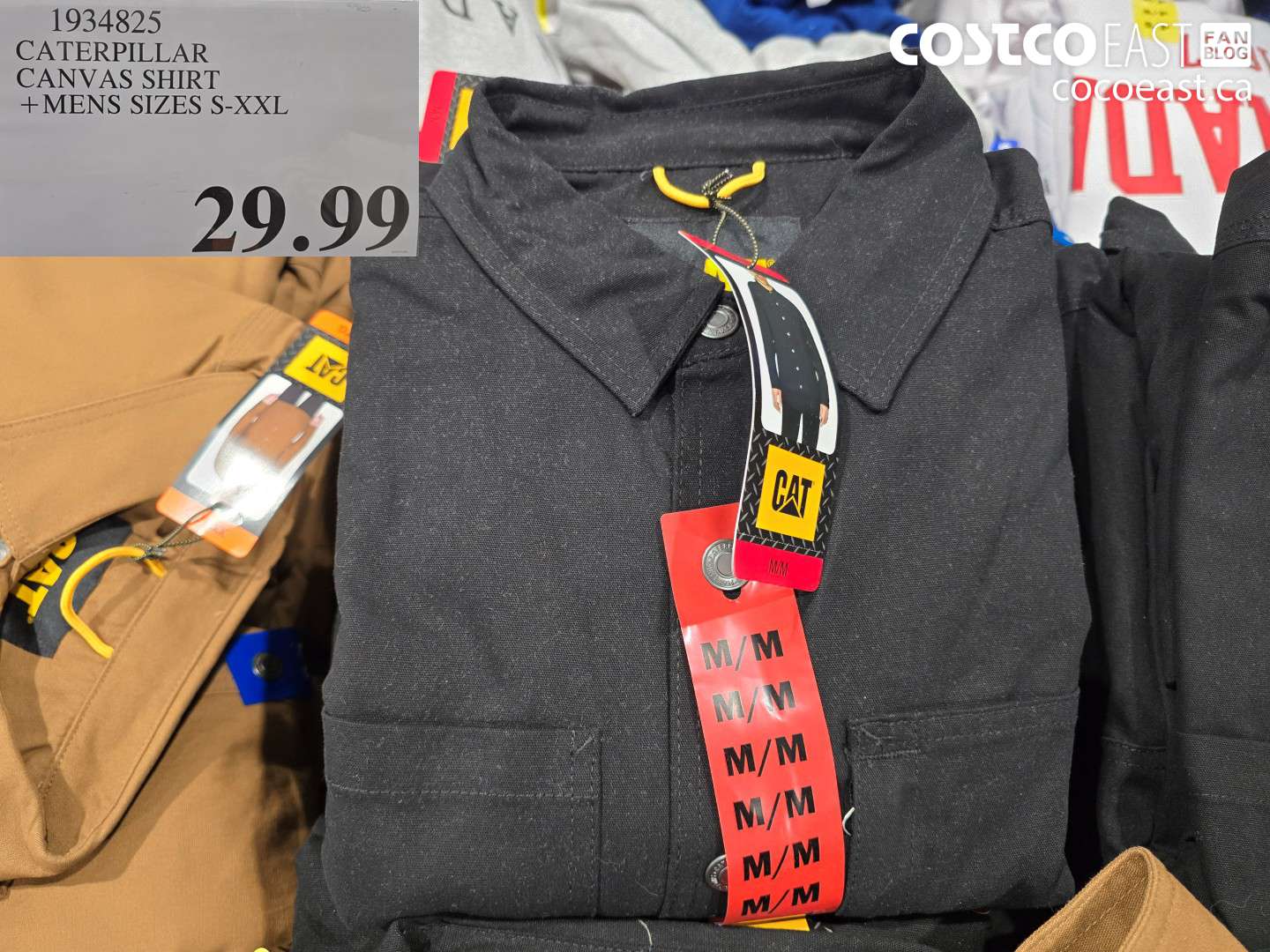 1934825 CATERPILLAR CANVAS SHIRT +MENS SIZES S-XXL $29.99