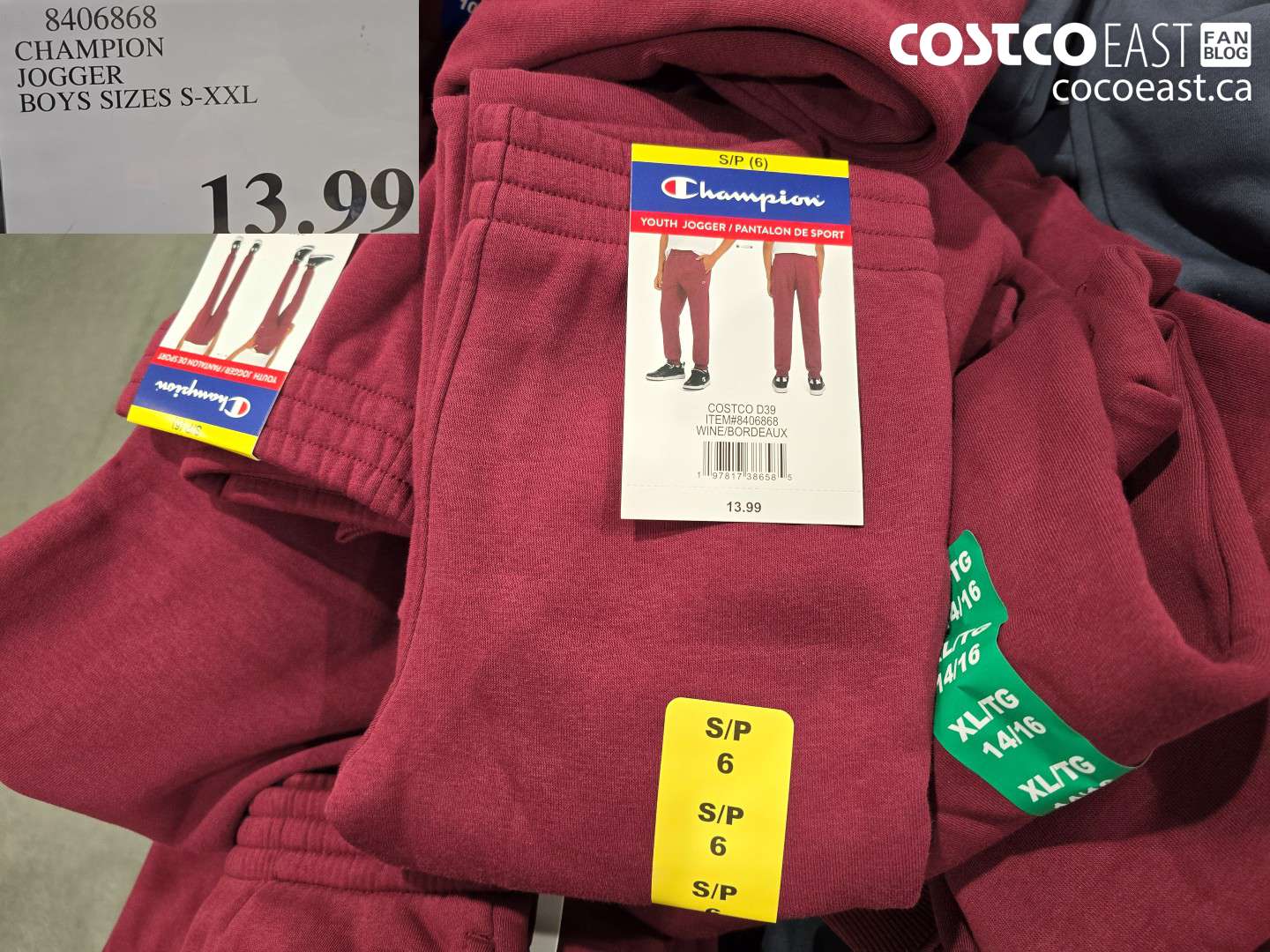 8406868 CHAMPION JOGGER BOYS SIZES S-XXL $13.99