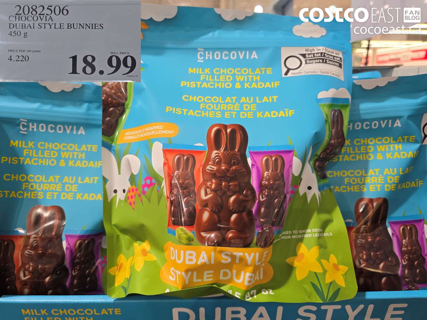 2082506 CHOCOVIA DUBAI STYLE BUNNIES 450 g $18.99