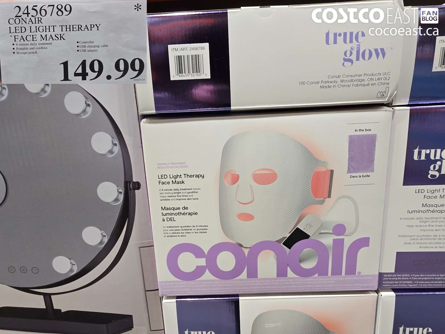 2456789 CONAIR LED LIGHT THERAPY FACE MASK $149.99