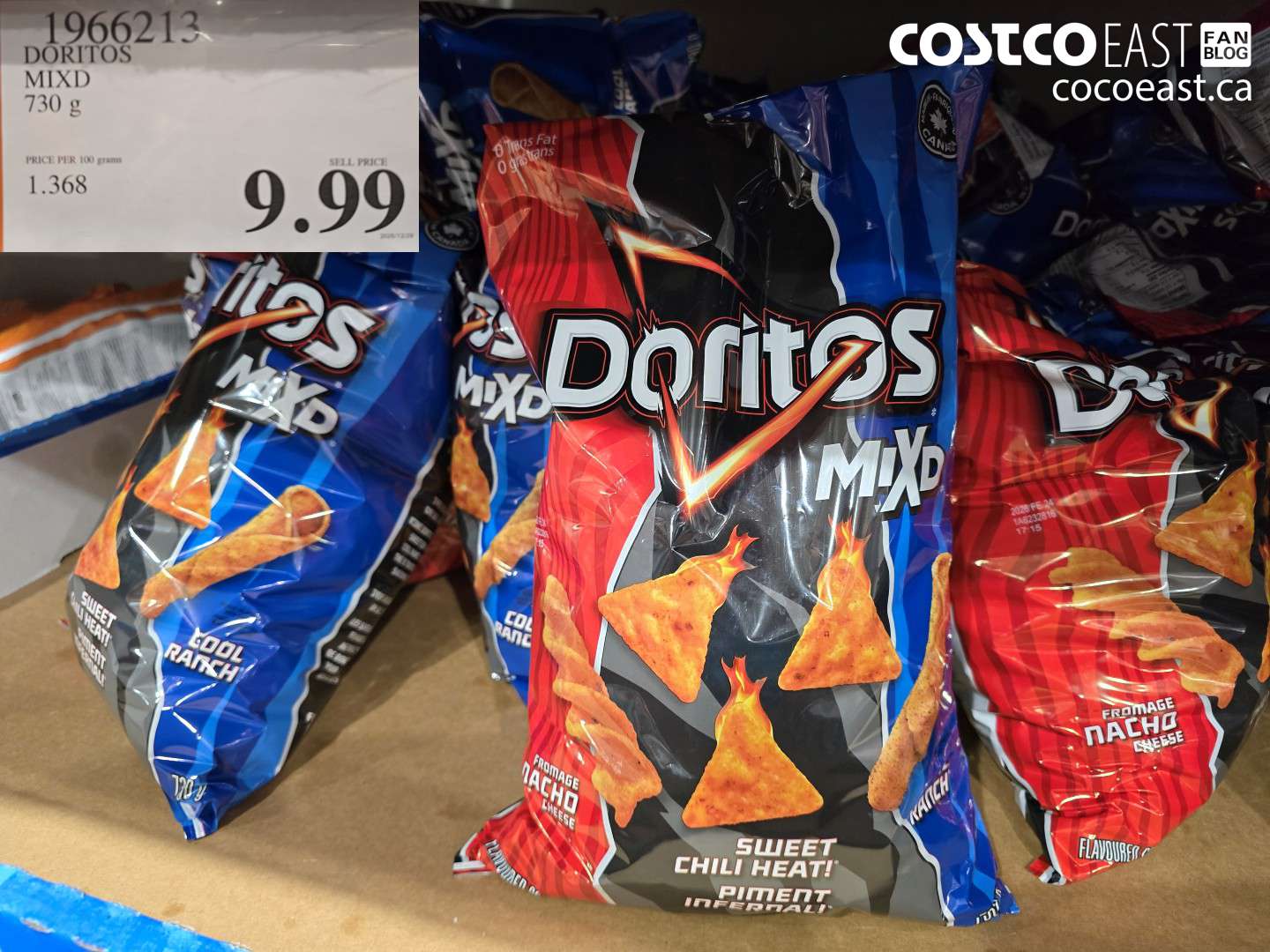 1966213 DORITOS MIXD 730 g $9.99