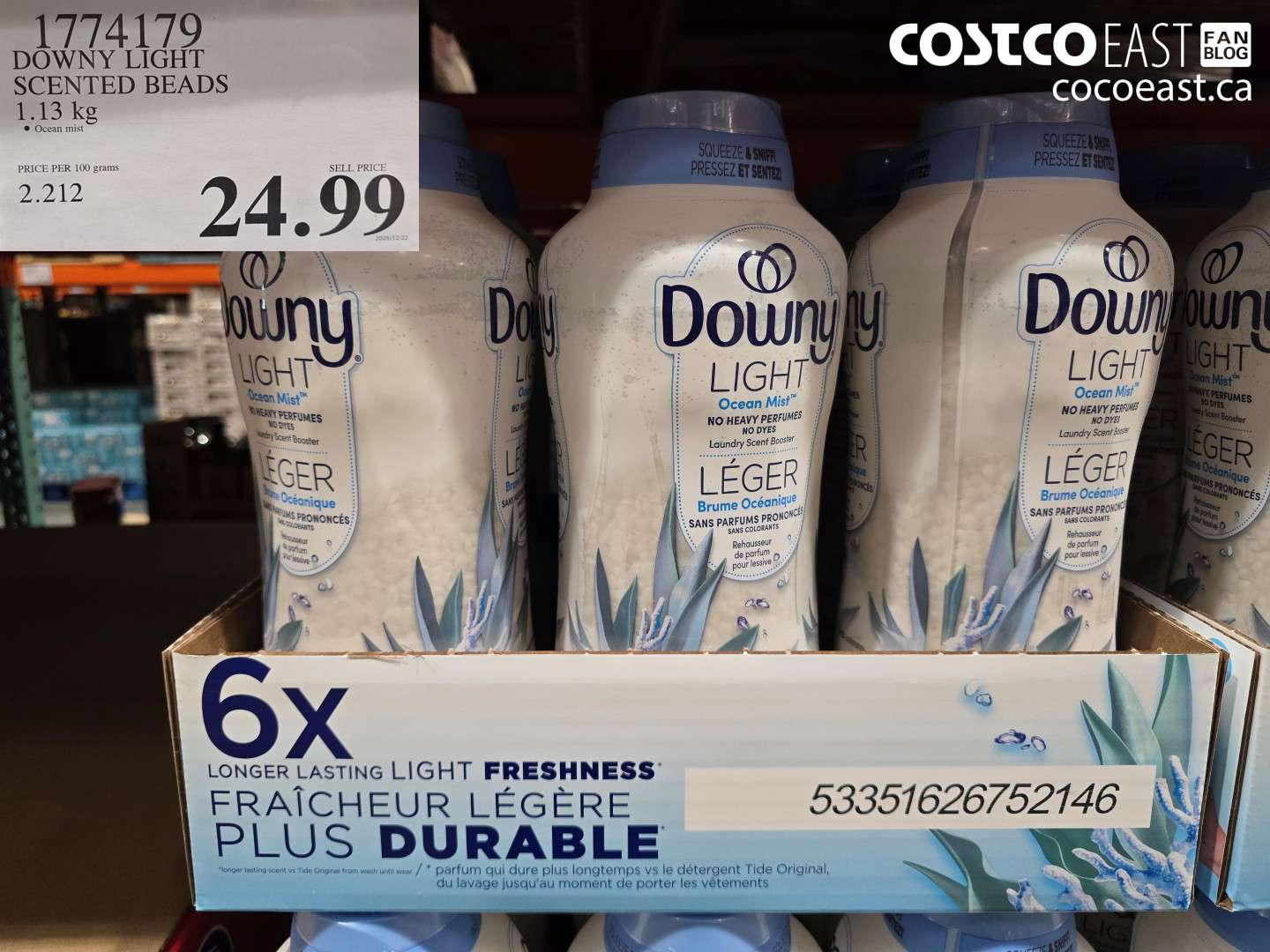 1774179 DOWNY LIGHT SCENTED BEADS 1.13 G $24.99