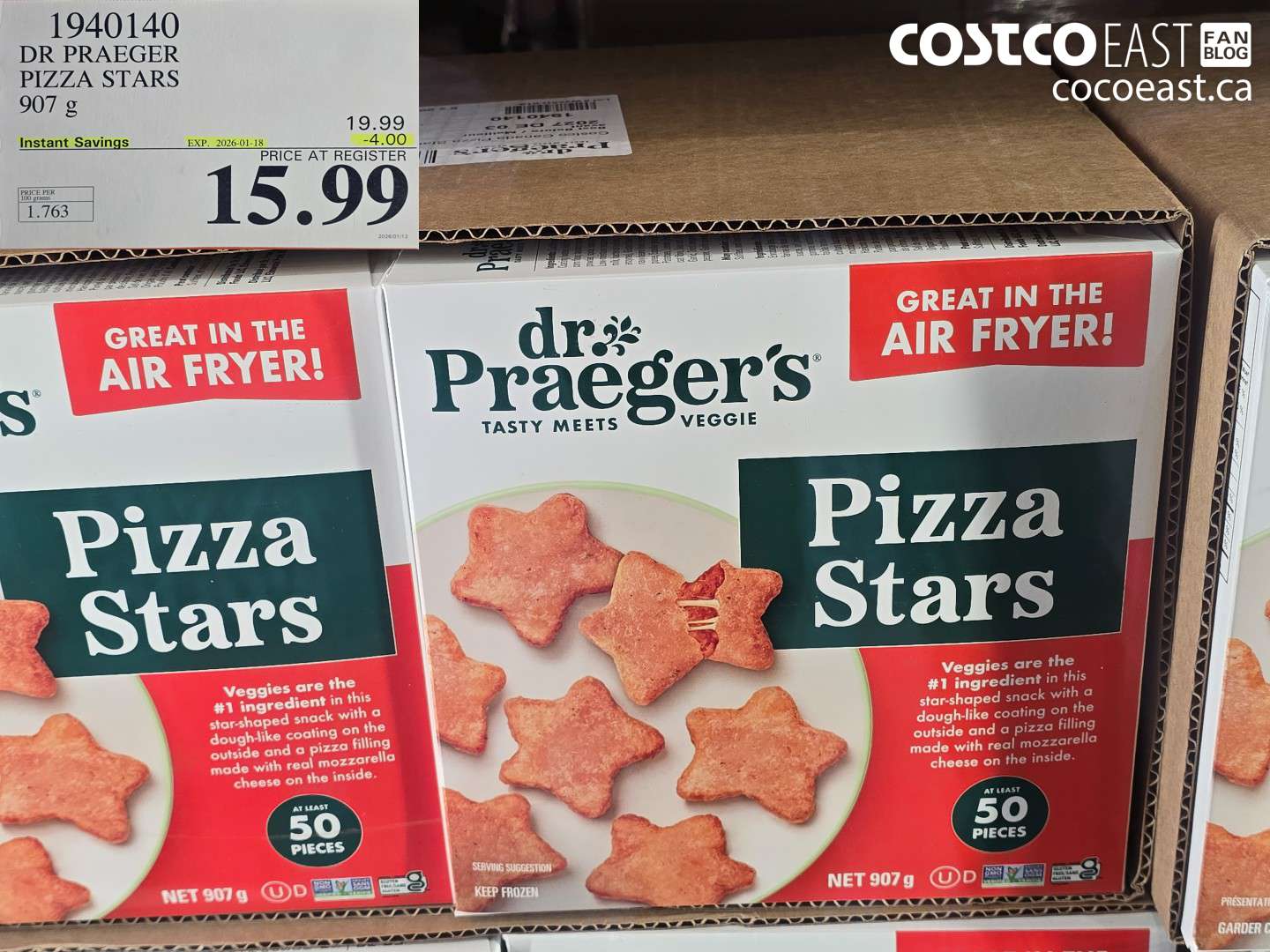 1940140 DR PRAEGER PIZZA STARS 907 G ($4.00 INSTANT SAVINGS EXPIRES ON 2026-01-18) $15.99