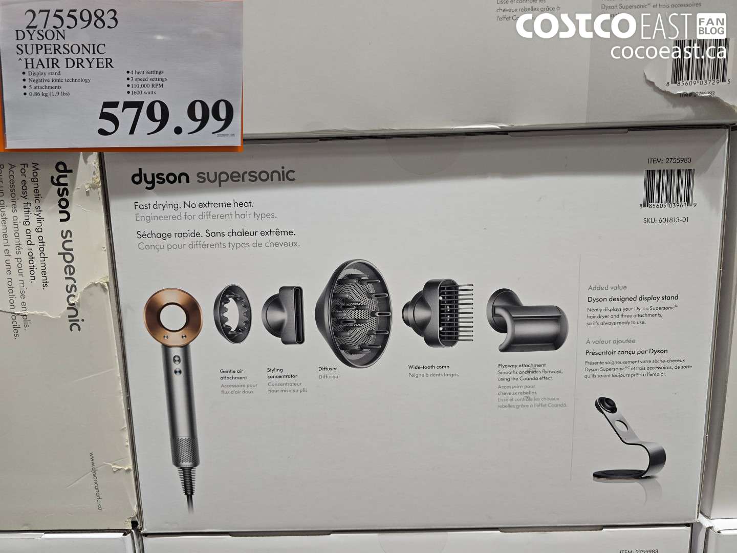 2755983 DYSON SUPERSONIC “HAIR DRYER $579.99