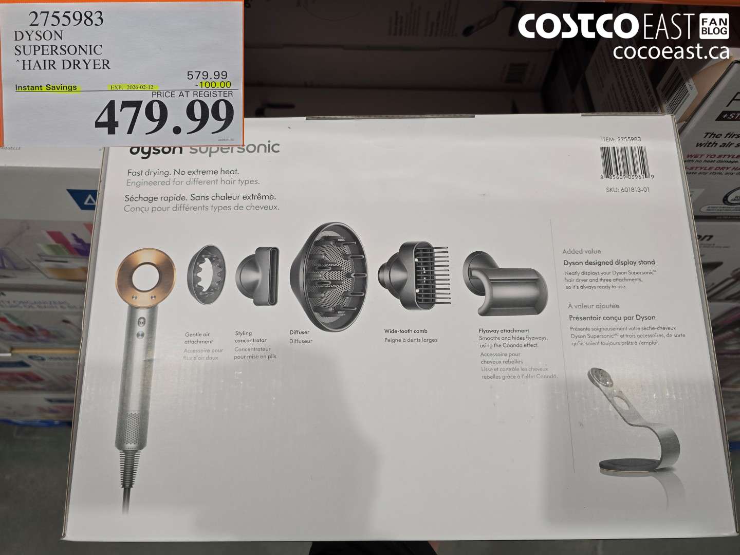 2755983 DYSON SUPERSONIC “HAIR DRYER ($100.00 INSTANT SAVINGS EXPIRES ON 2026-02-12) $479.99