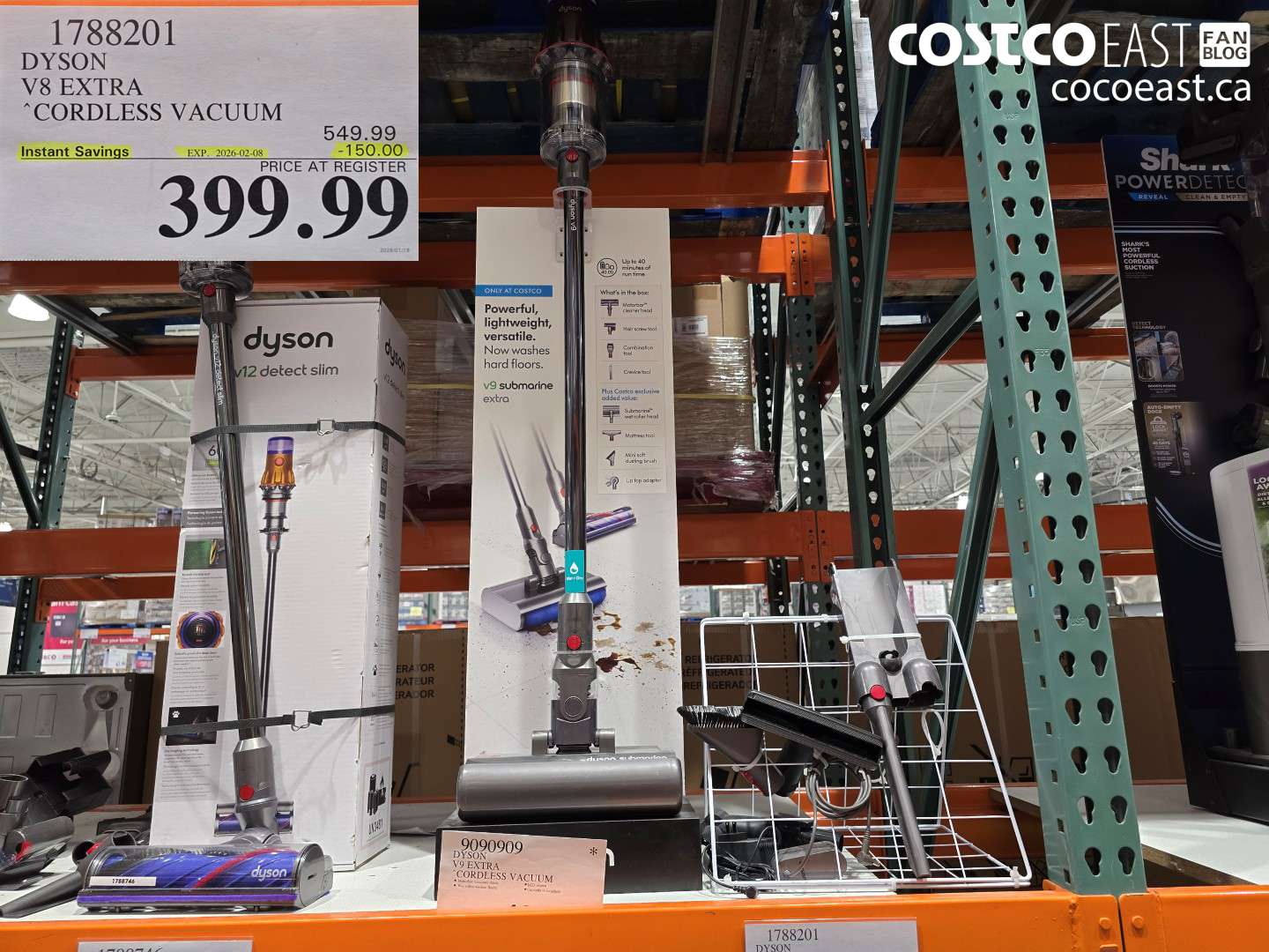 1788201 Dyson V8 EXTRA CORDLESS VACUUM ($150.00 INSTANT SAVINGS EXPIRES ON 2026-02-08) $399.99