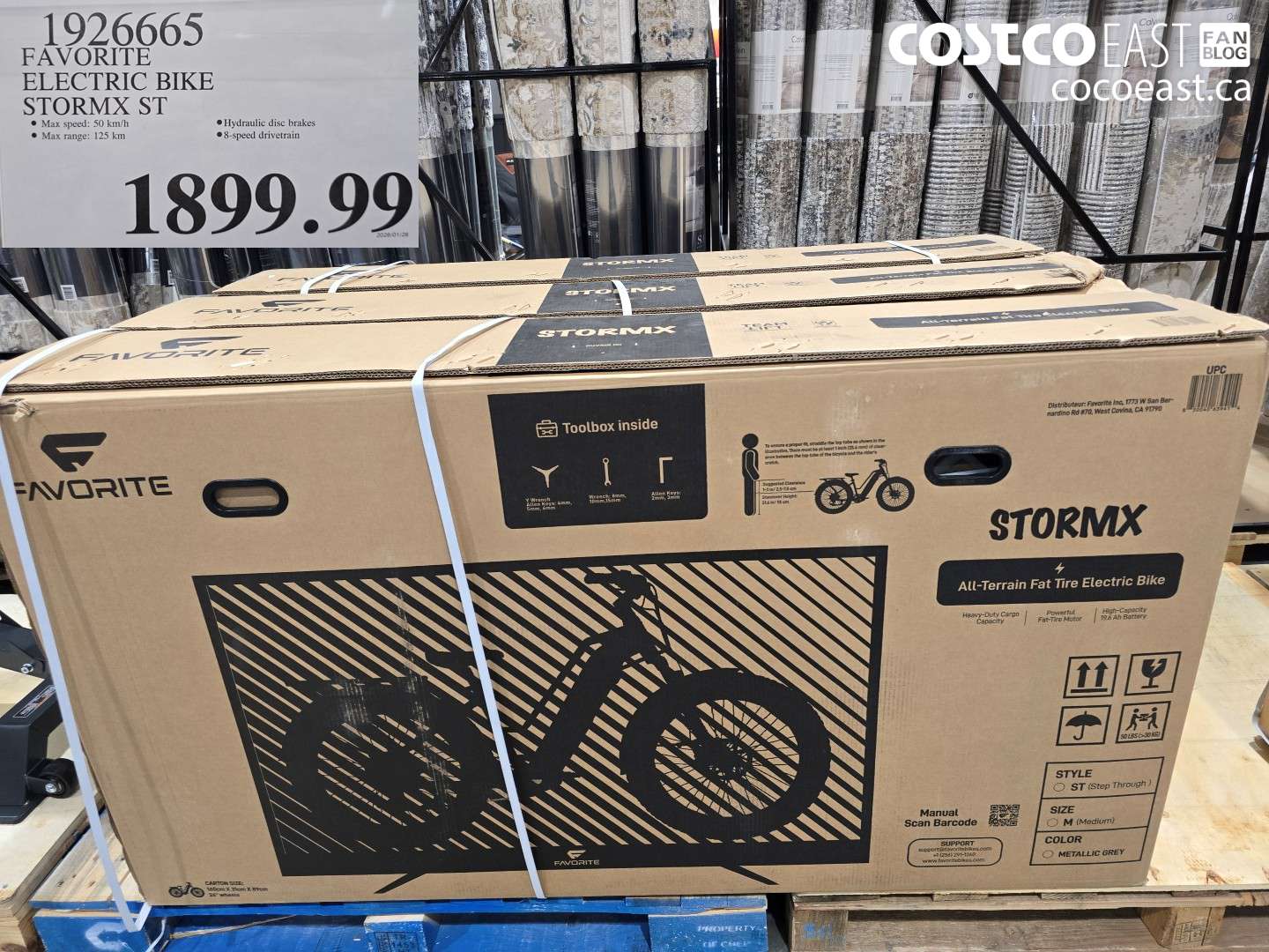 1926665 FAVORITE ELECTRIC BIKE STORMX ST $1899.99