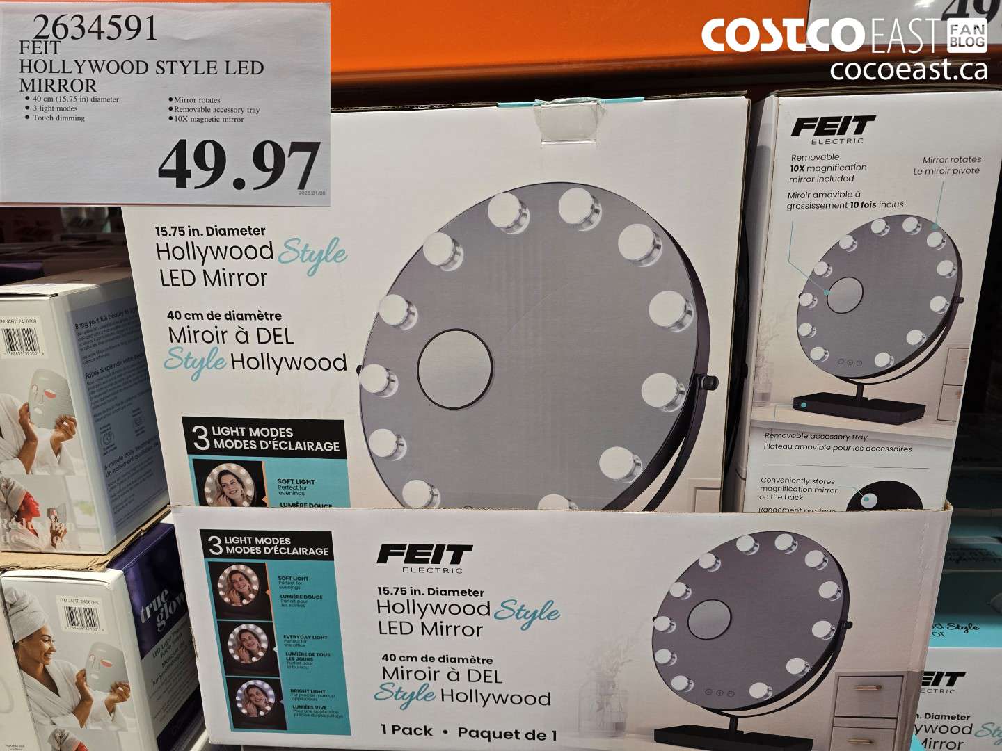 2634591 FEIT HOLLYWOOD STYLE LED MIRROR $49.97