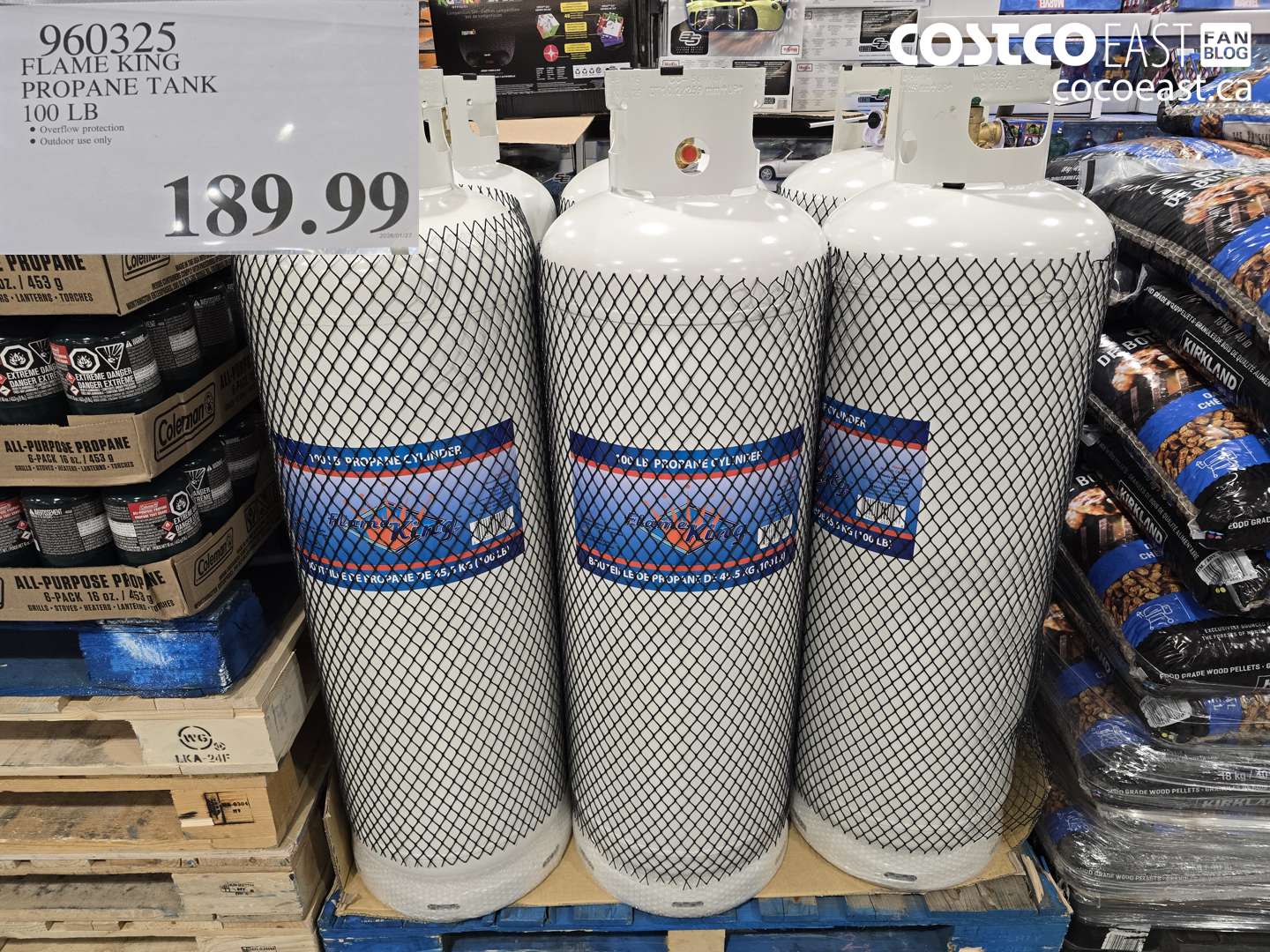 960325 FLAME KING PROPANE TANK 100 LB  $189.99