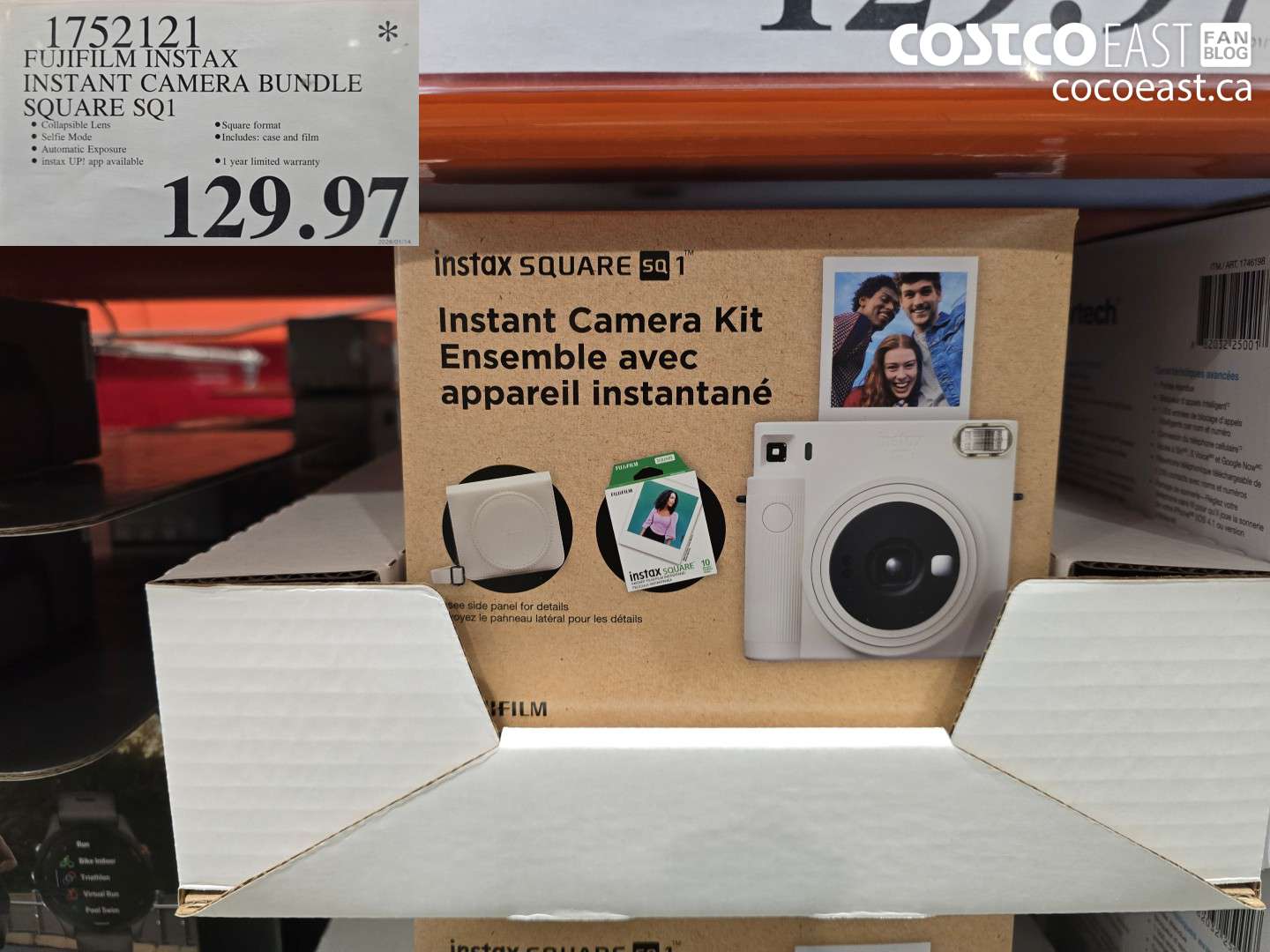 1752121 FUJIFILM INSTAX INSTANT CAMERA BUNDLE SQUARE SQ1 $129.97