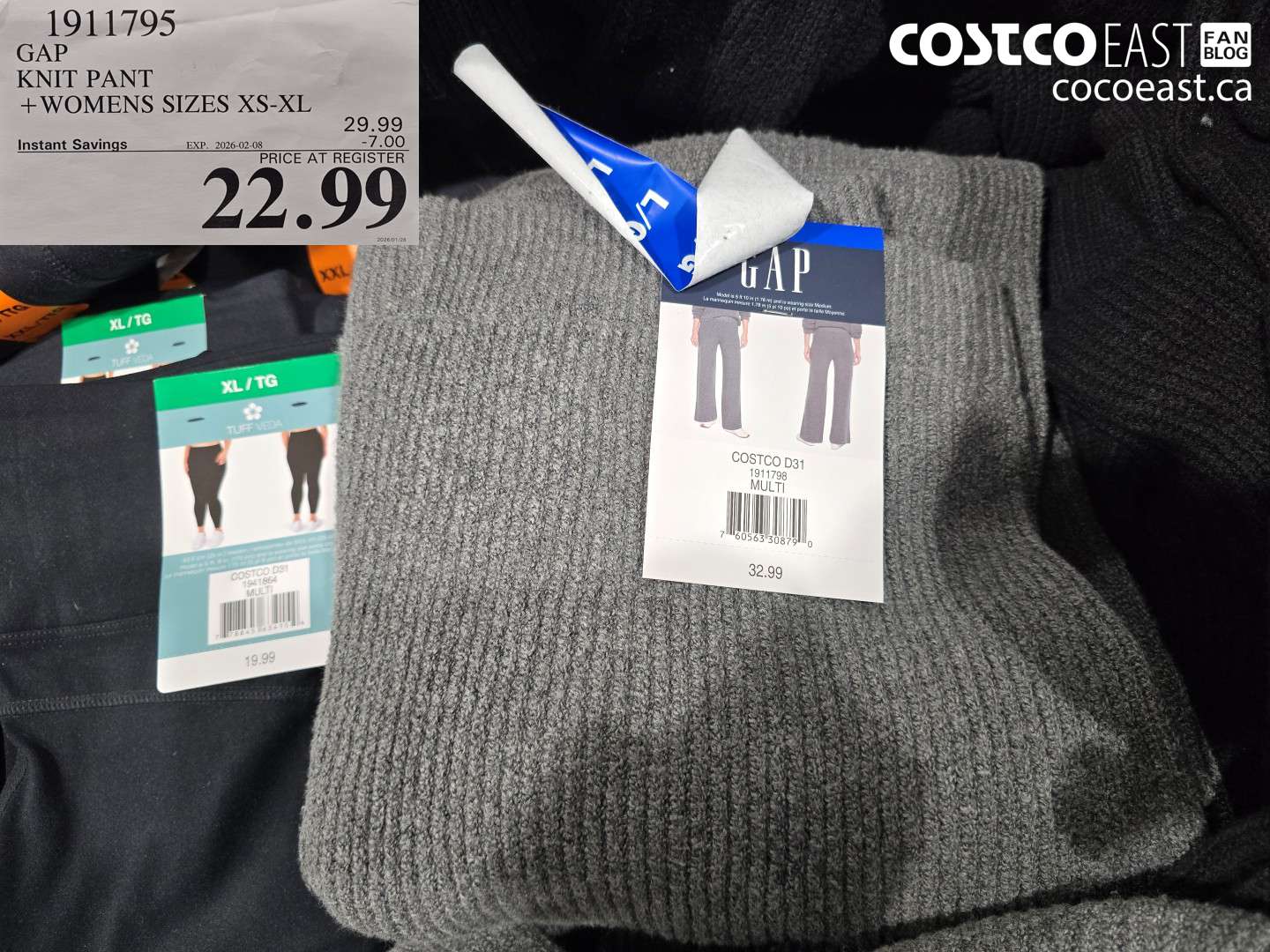 1911795 GAP KNIT PANT +WOMENS SIZES XS-XL ($7.00 INSTANT SAVINGS EXPIRES ON 2026-02-08) $22.99