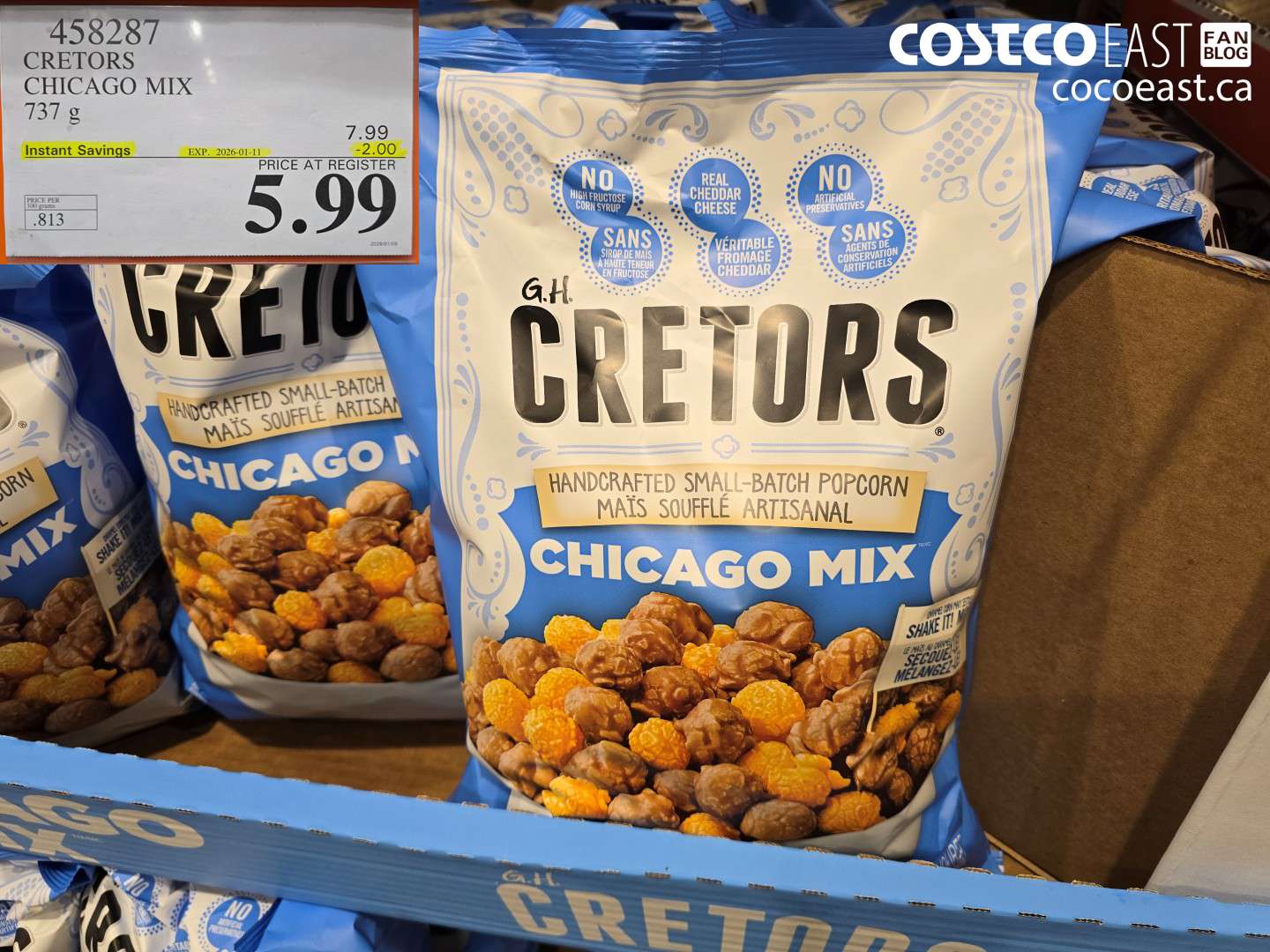 458287 GH CRETOR'S CHICAGO MIX 737 g ($2.00 INSTANT SAVINGS EXPIRES ON 2026-01-11) $5.99