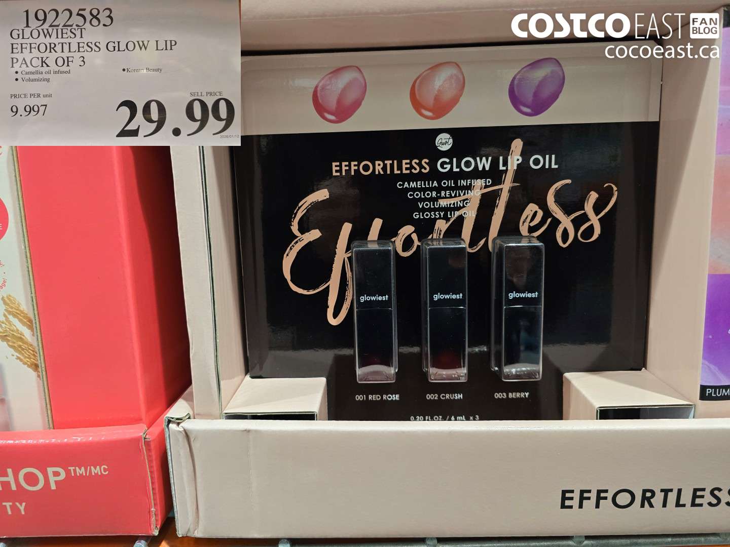 1922583 GLOWIEST EFFORTLESS GLOW LIP PACK OF 3 $29.99