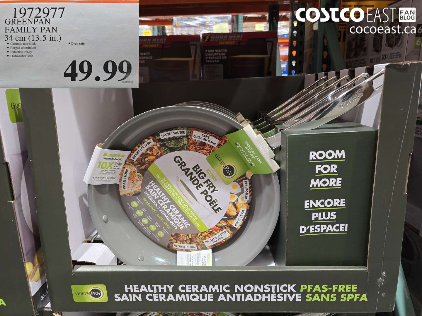 1972977 GREENPAN FAMILY PAN 34 CM (13.5 IN.) $49.99