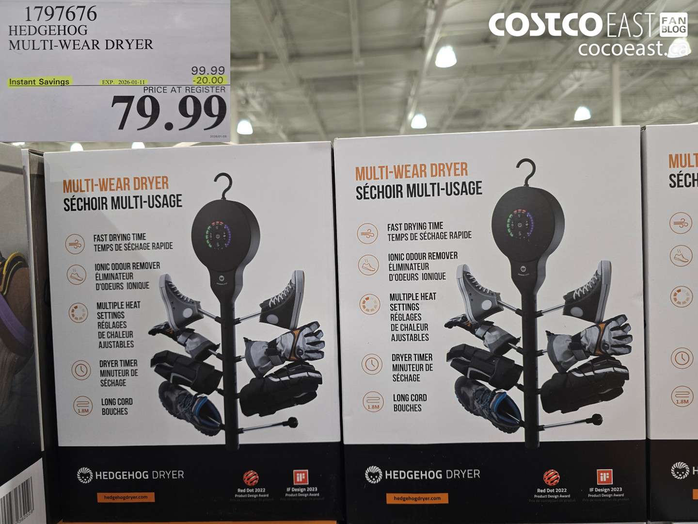 1797676 HEDGEHOG MULTI-WEAR DRYER ($20.00 INSTANT SAVINGS EXPIRES ON 2026-01-11) $79.99