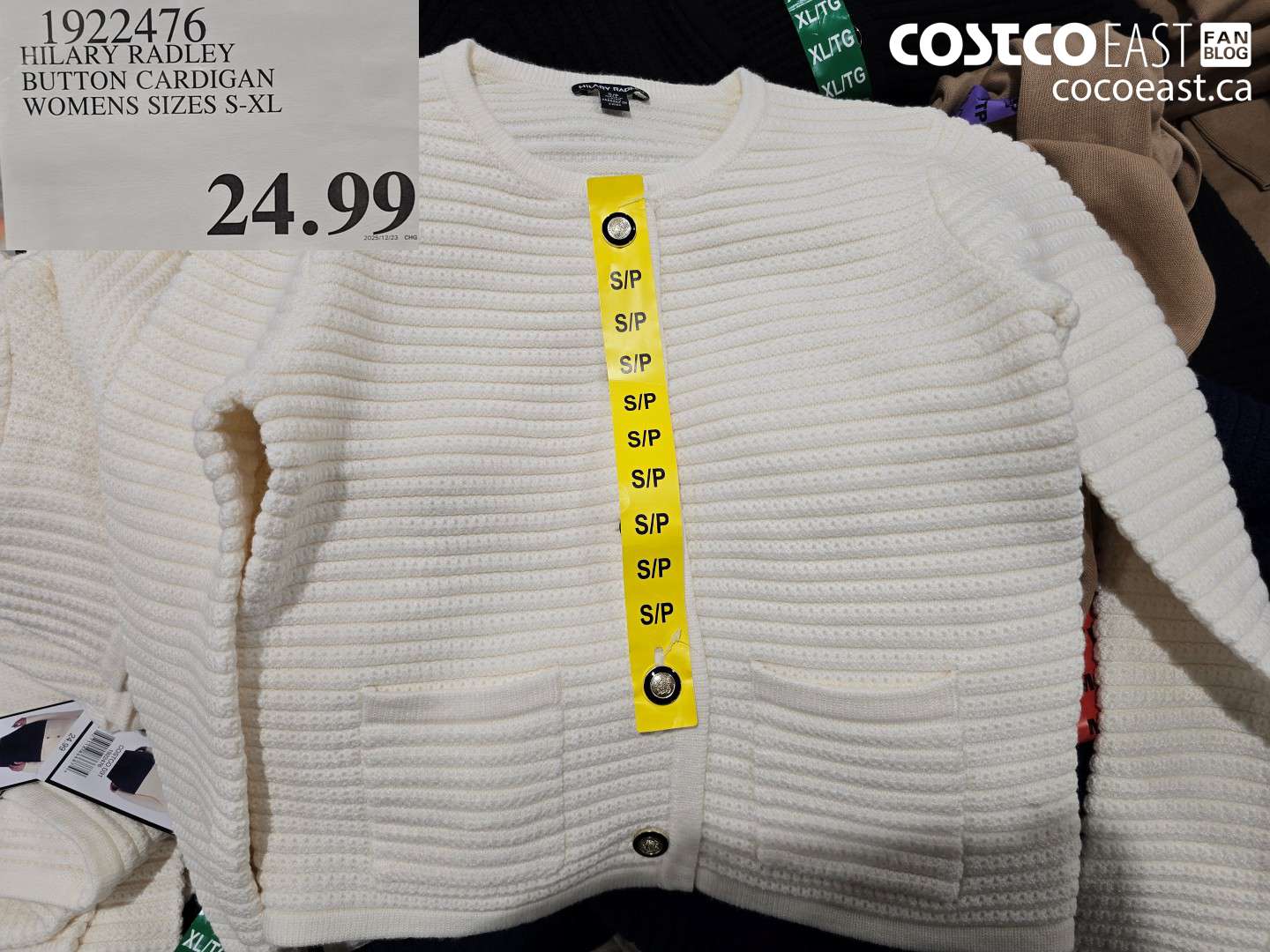 1922476 HILARY RADLEY BUTTON CARDIGAN WOMENS SIZES S-XL $24.99