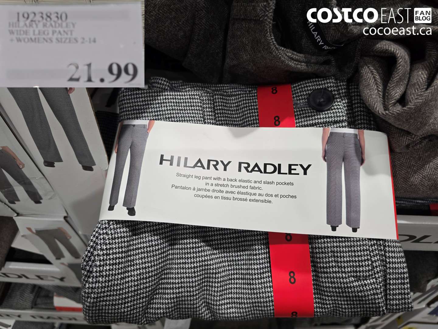 1923830 HILARY RADLEY WIDE LEG PANT + WOMENS SIZES 2-14 $21.99