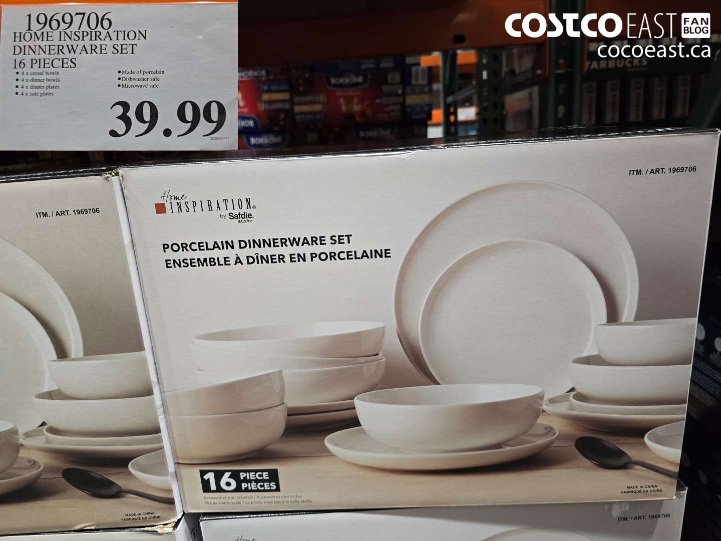 1969706 HOME INSPIRATION DINNERWARE SET 16 PIECES $39.99