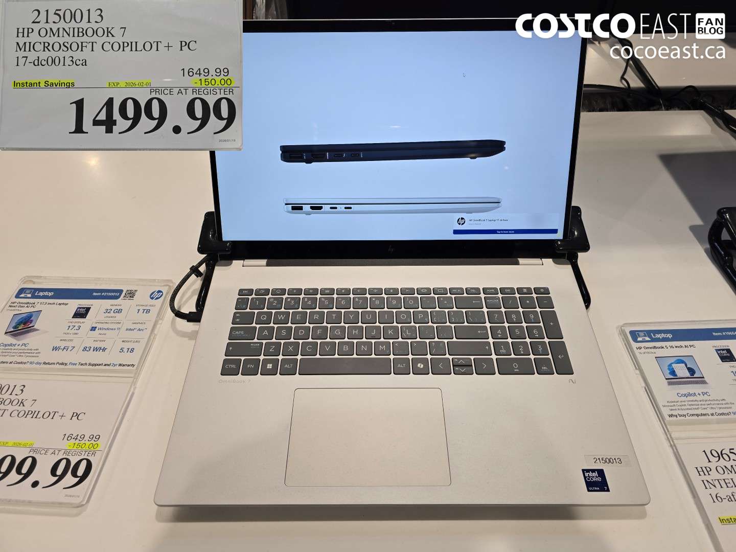 2150013 HP OMNIBOOK 7 MICROSOFT COPILOT+PC 17-dc0013ca ($150.00 INSTANT SAVINGS EXPIRES ON 2026-01-25) $1499.99