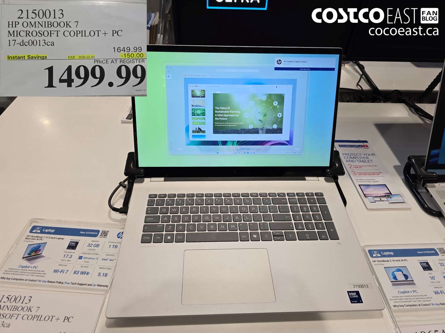 2150013 HP OMNIBOOK 7 MICROSOFT COPILOT+PC 17-dc0013ca ($150.00 INSTANT SAVINGS EXPIRES ON 2026-02-01) $1499.99