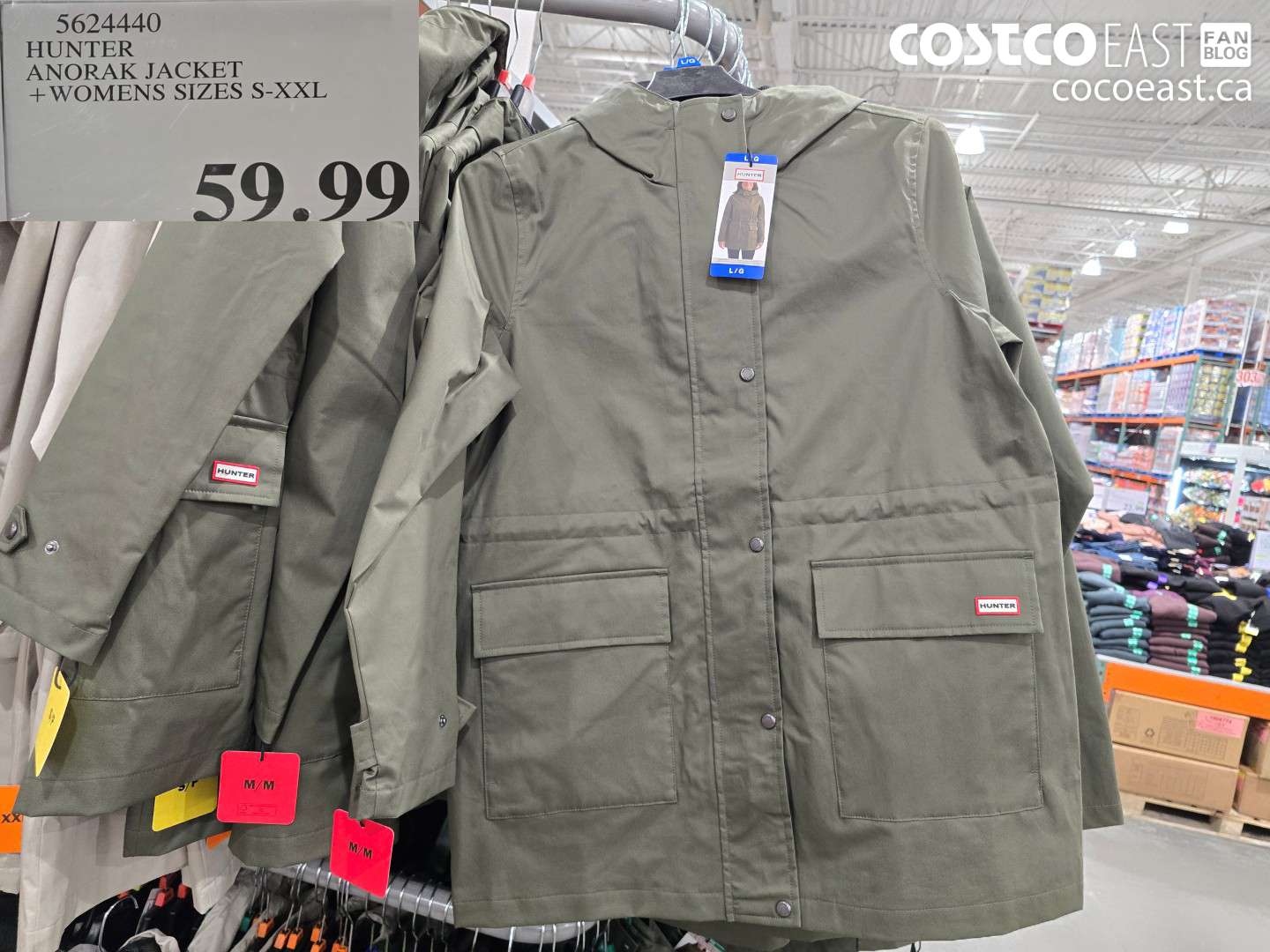 5624440 HUNTER ANORAK JACKET +WOMENS SIZES S-XXL $59.99