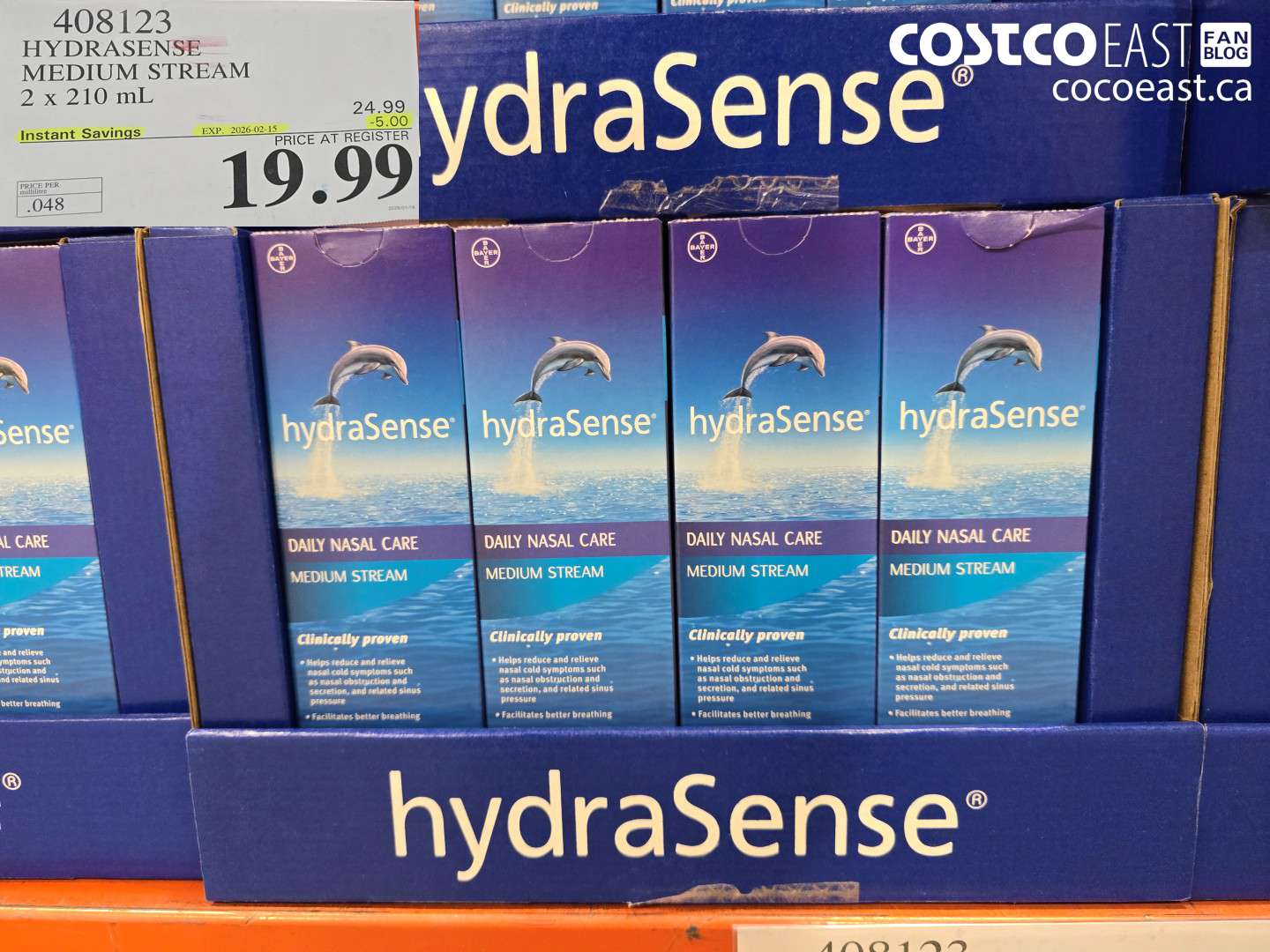408123 HYDRASENSE MEDIUM STREAM 2 x 210ml ($5.00 INSTANT SAVINGS EXPIRES ON 2026-02-15) $19.99